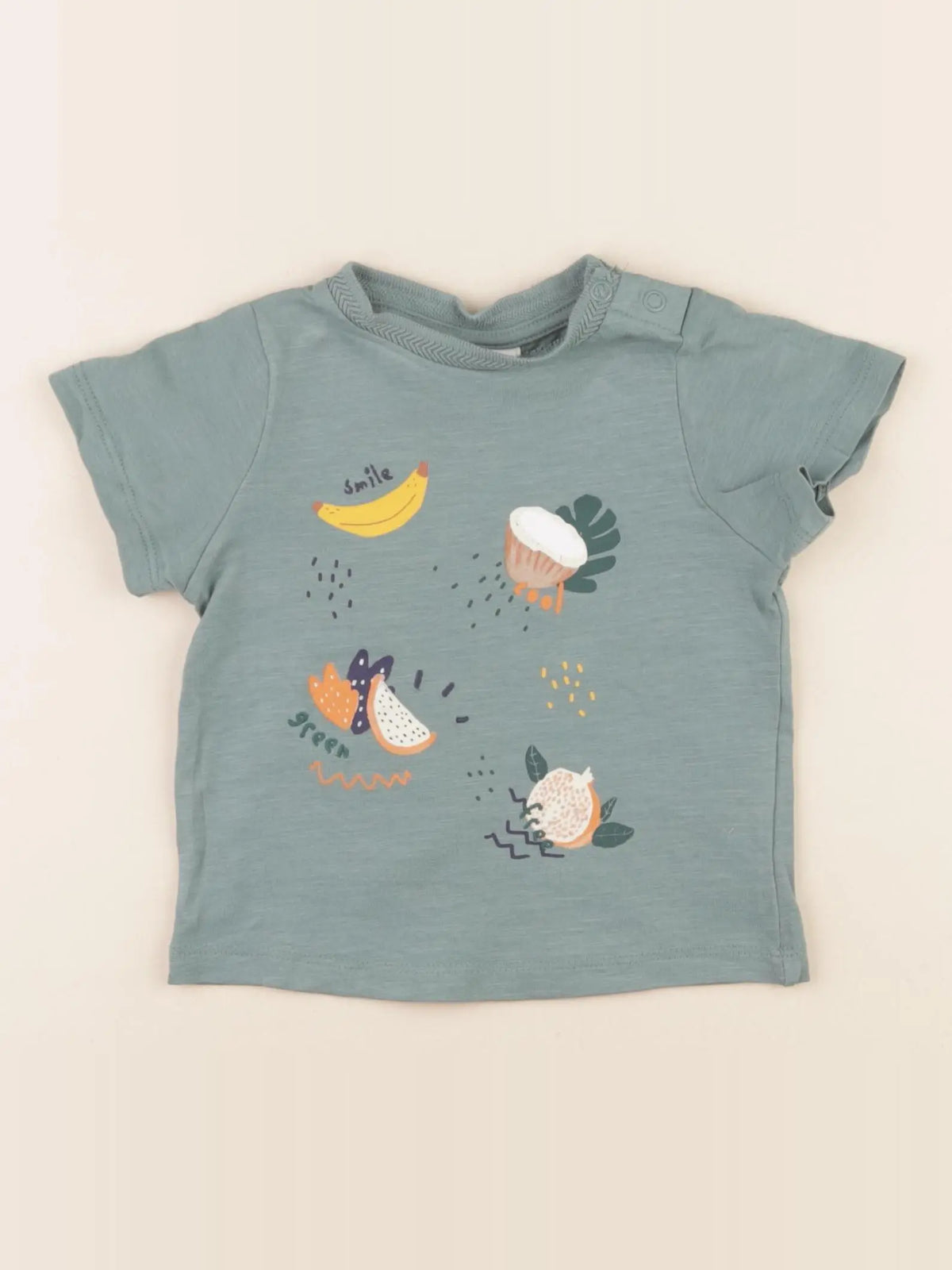 Jacadi - tee-shirt vert - 12 mois