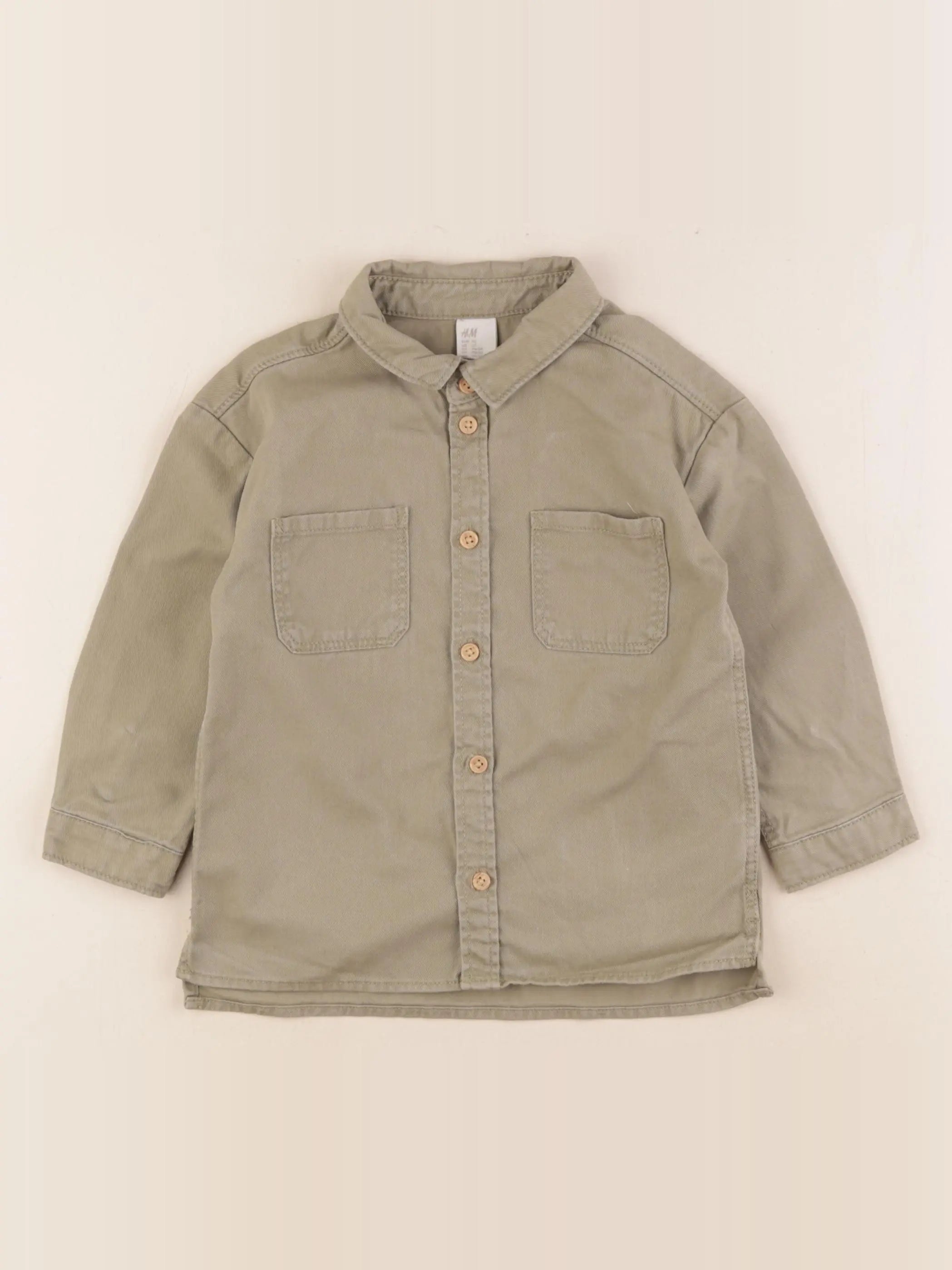 H&M - chemise vert - 18/24 mois