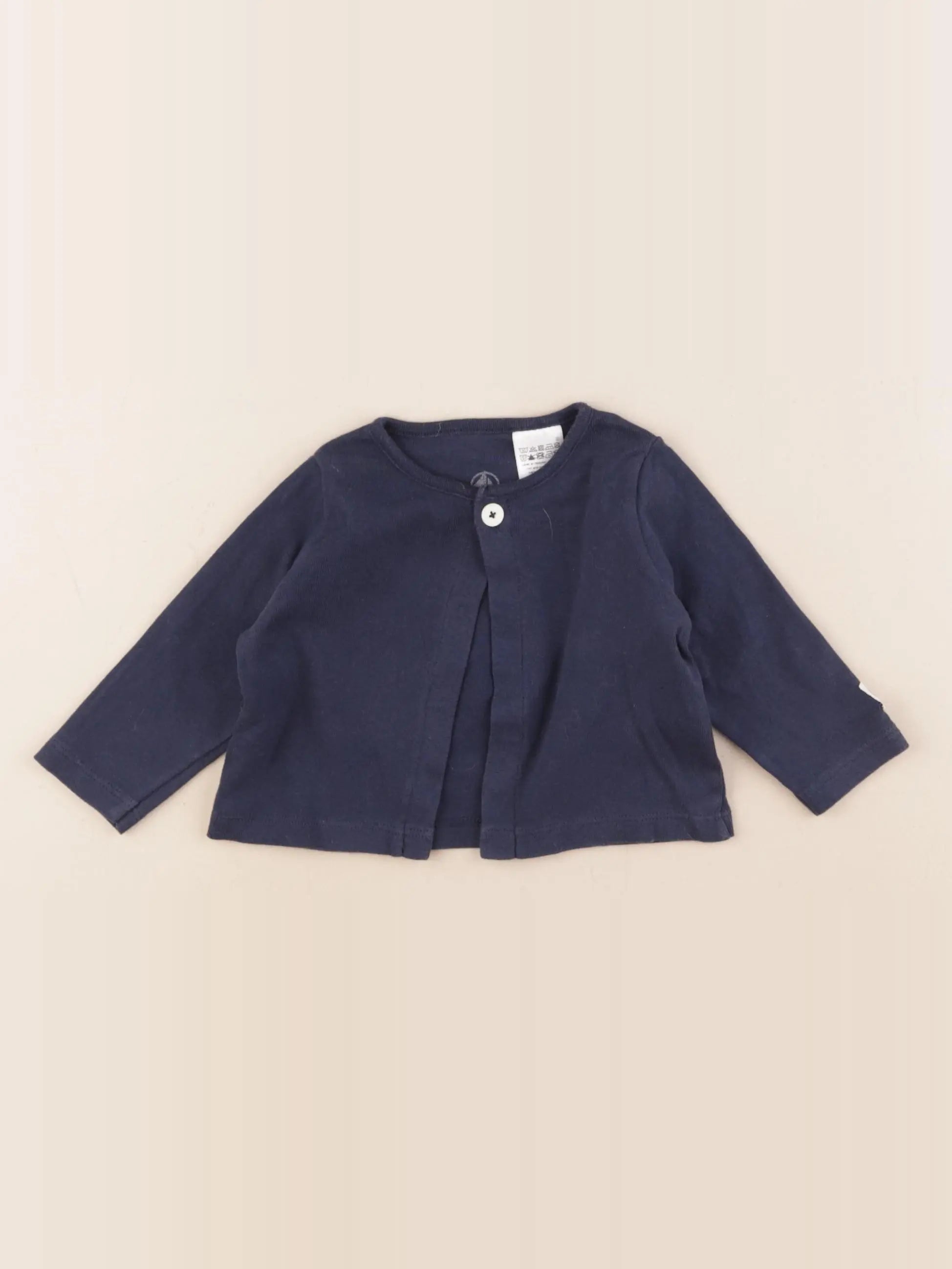 Petit Bateau - tee-shirt bleu - 6 mois