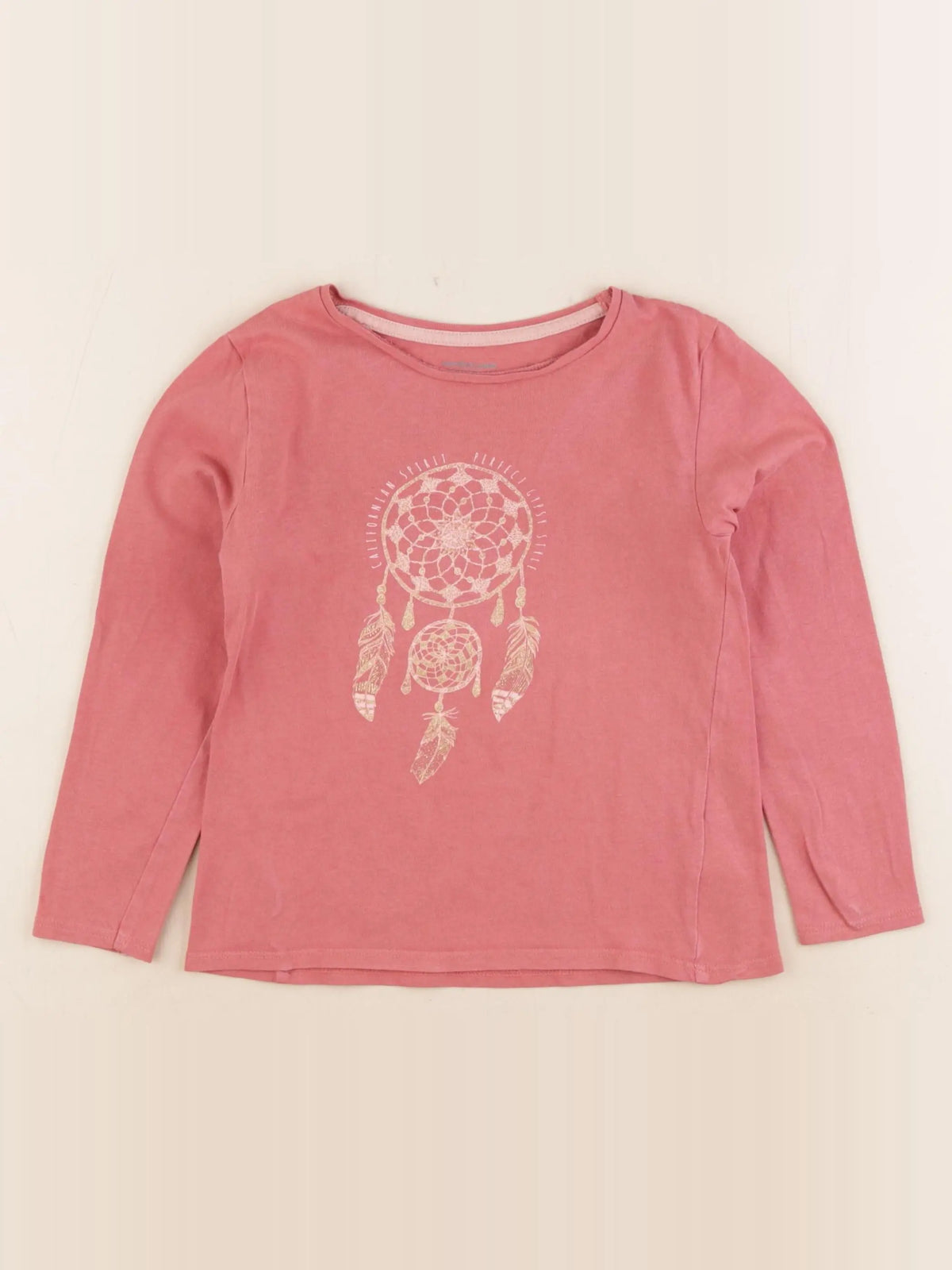 Vertbaudet - tee-shirt rose - 6 ans