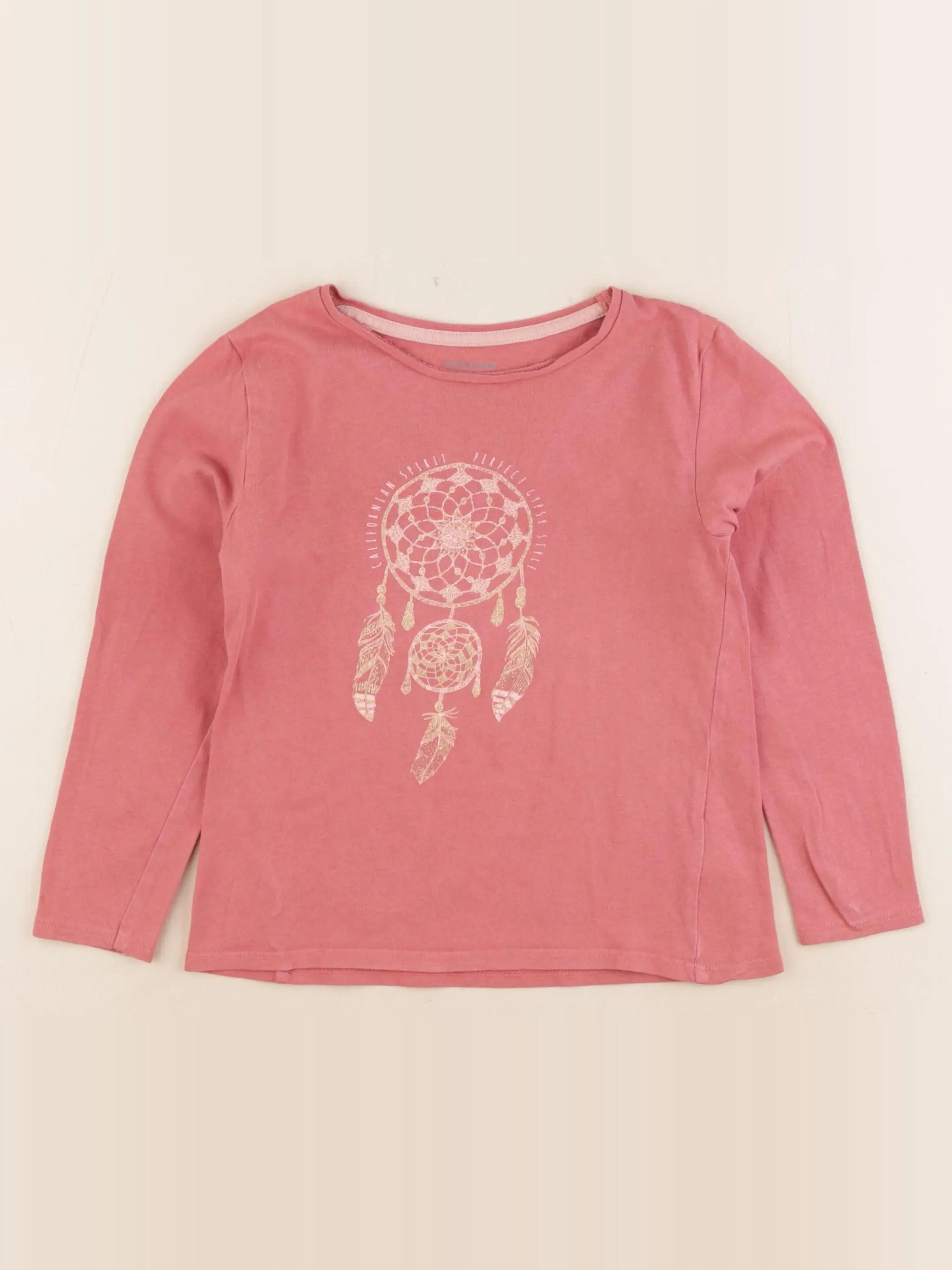 Vertbaudet - tee-shirt rose - 6 ans