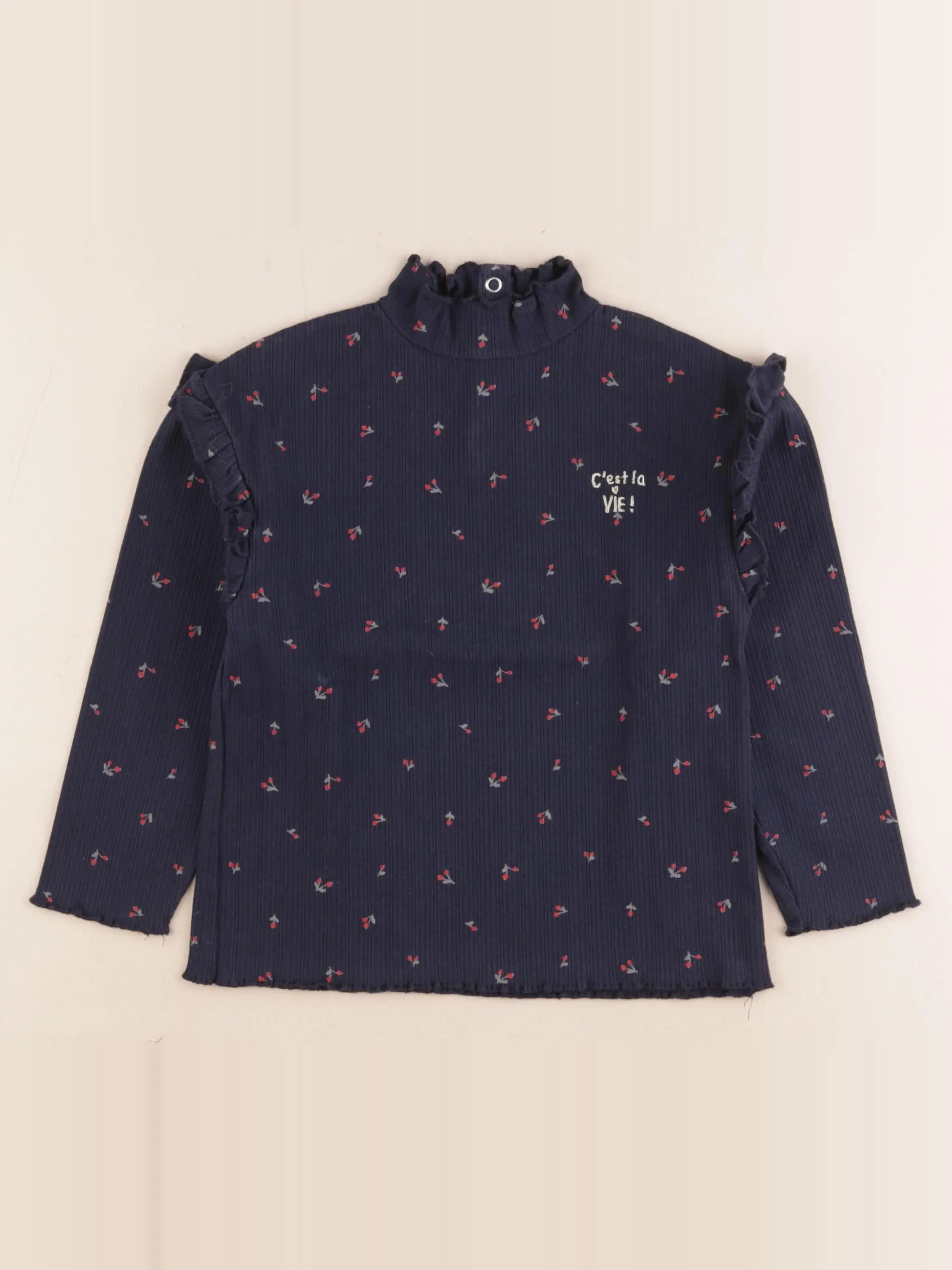 Vertbaudet - tee-shirt bleu - 6 ans