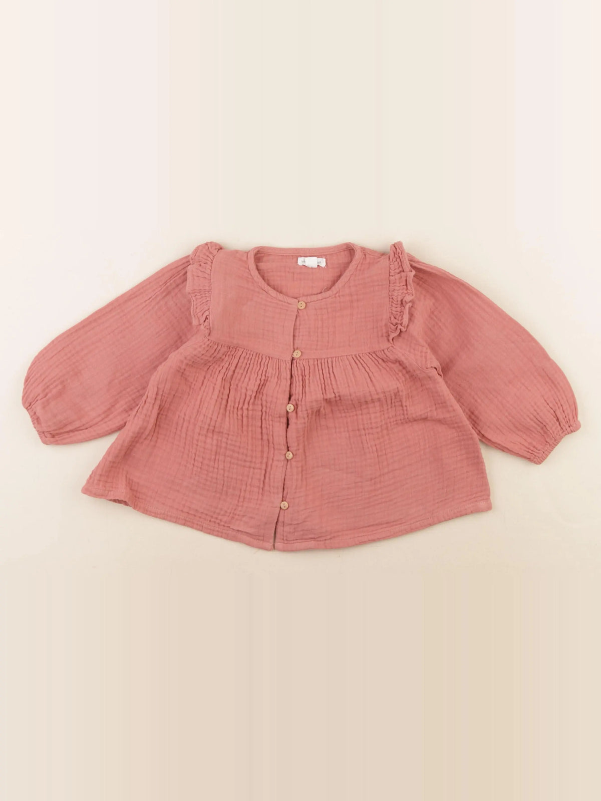 Vertbaudet - blouse rose - 18 mois