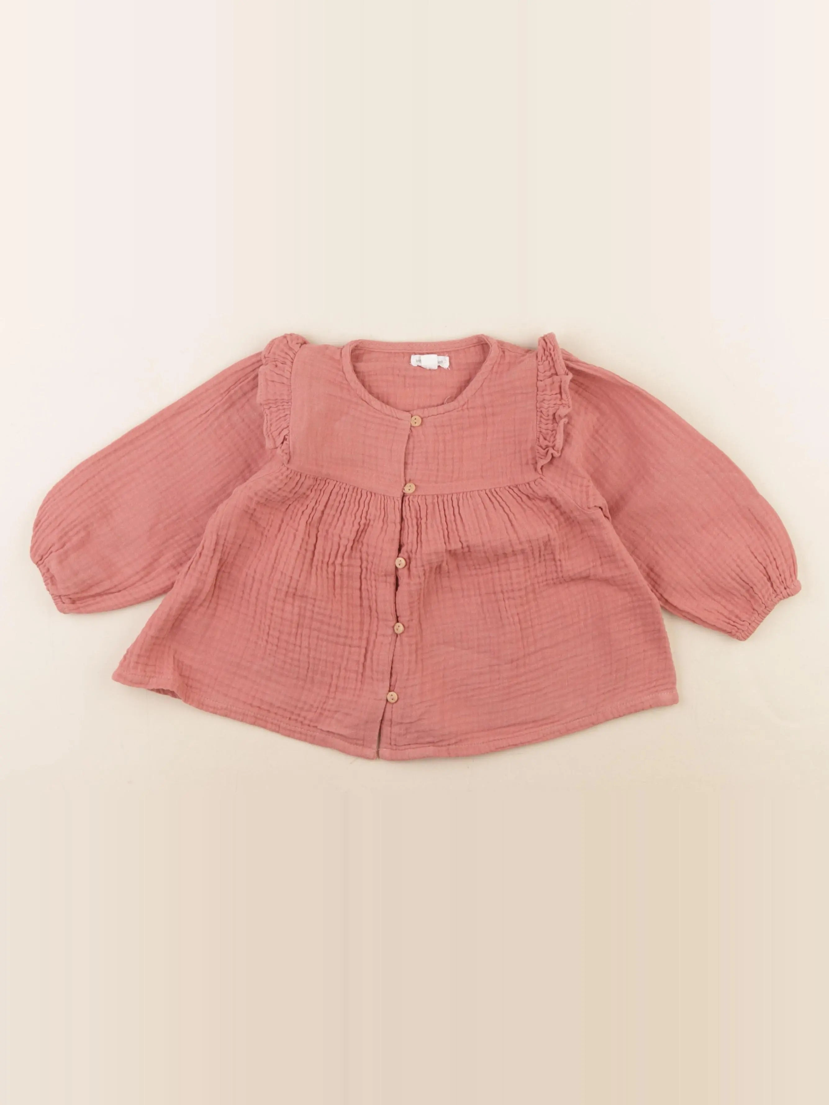 Vertbaudet - blouse rose - 18 mois