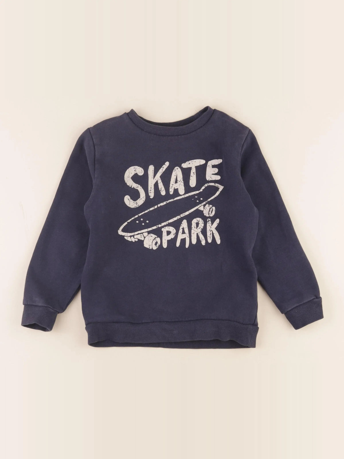 Vertbaudet - sweat bleu - 6 ans