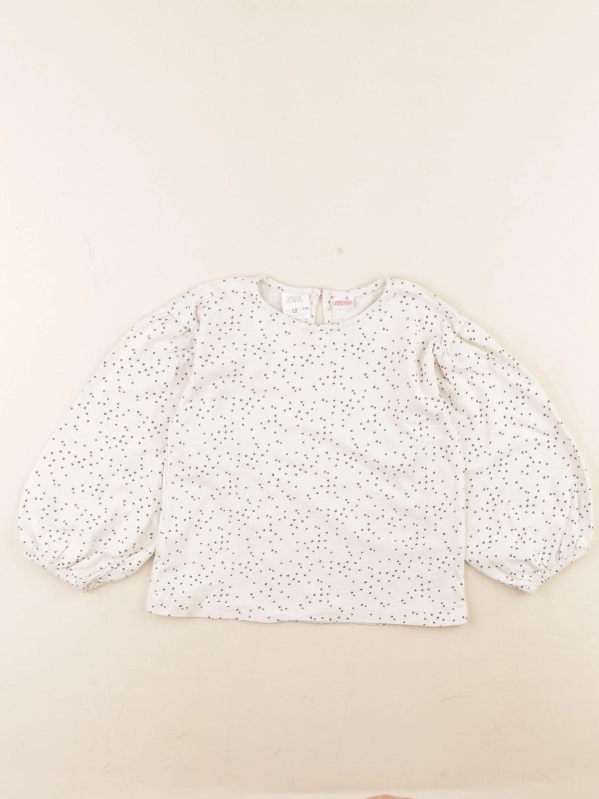 Zara - tee-shirt beige - 4/5 ans