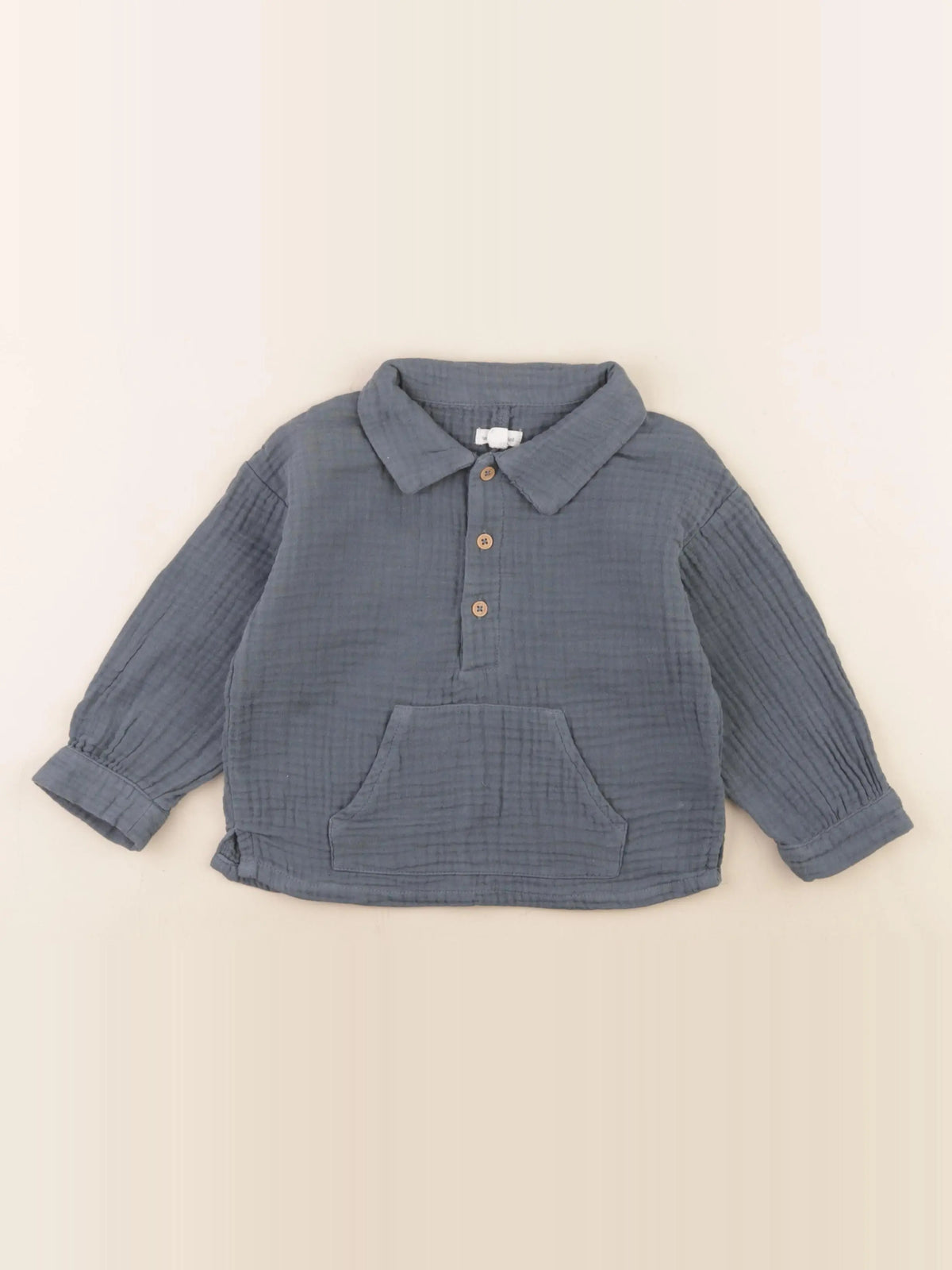 Vertbaudet - chemise bleu - 24 mois