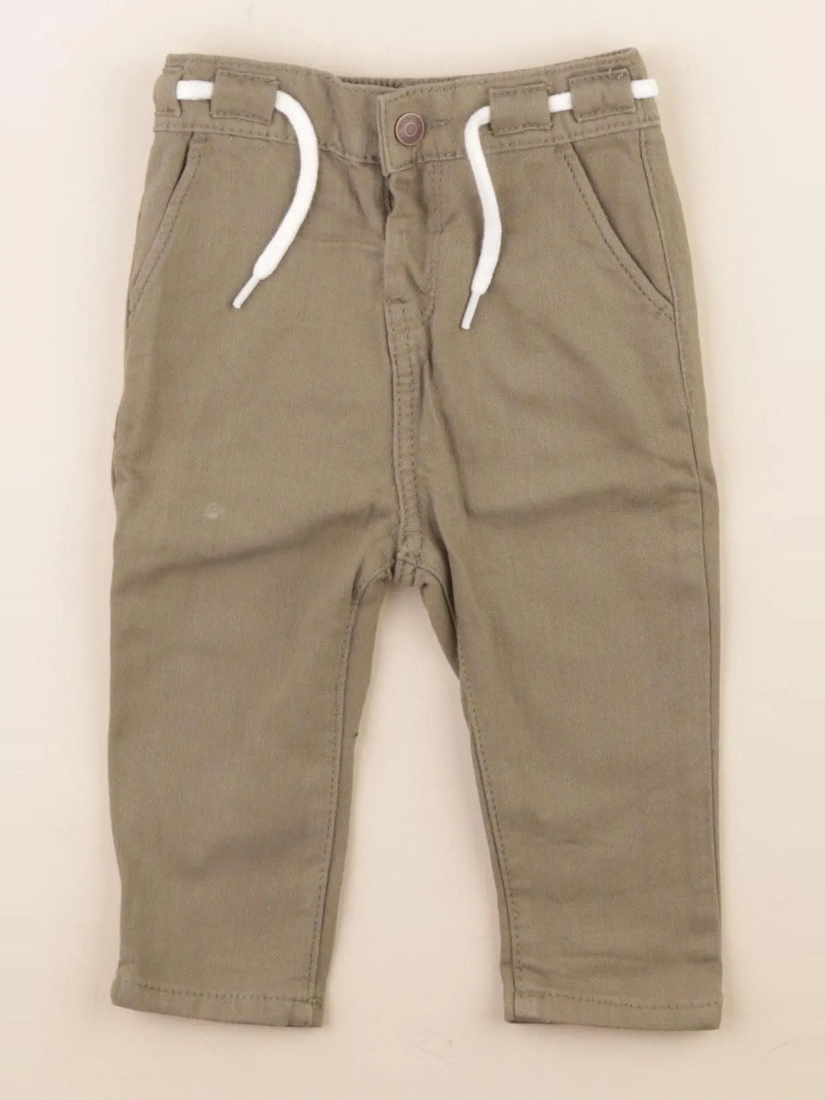 Vertbaudet - pantalon vert - 6 mois