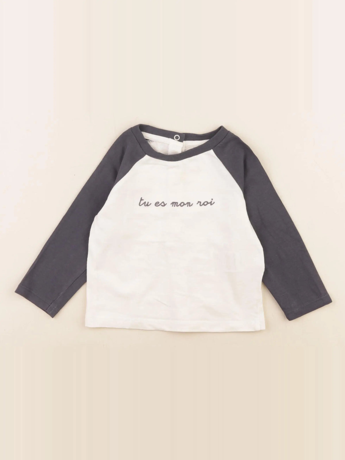 Vertbaudet - tee-shirt blanc - 9 mois