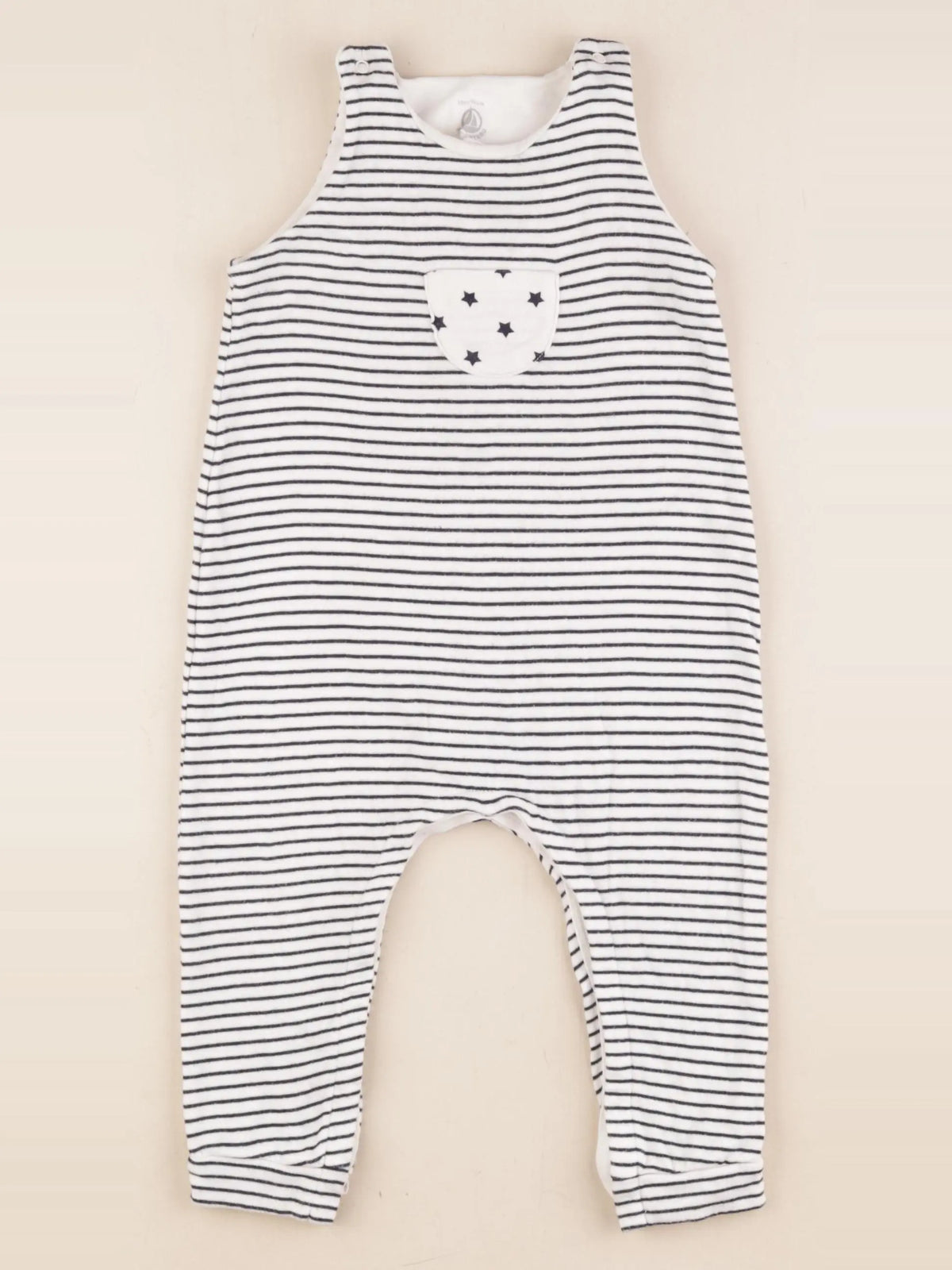 Petit Bateau - combinaison bleu - 6 mois
