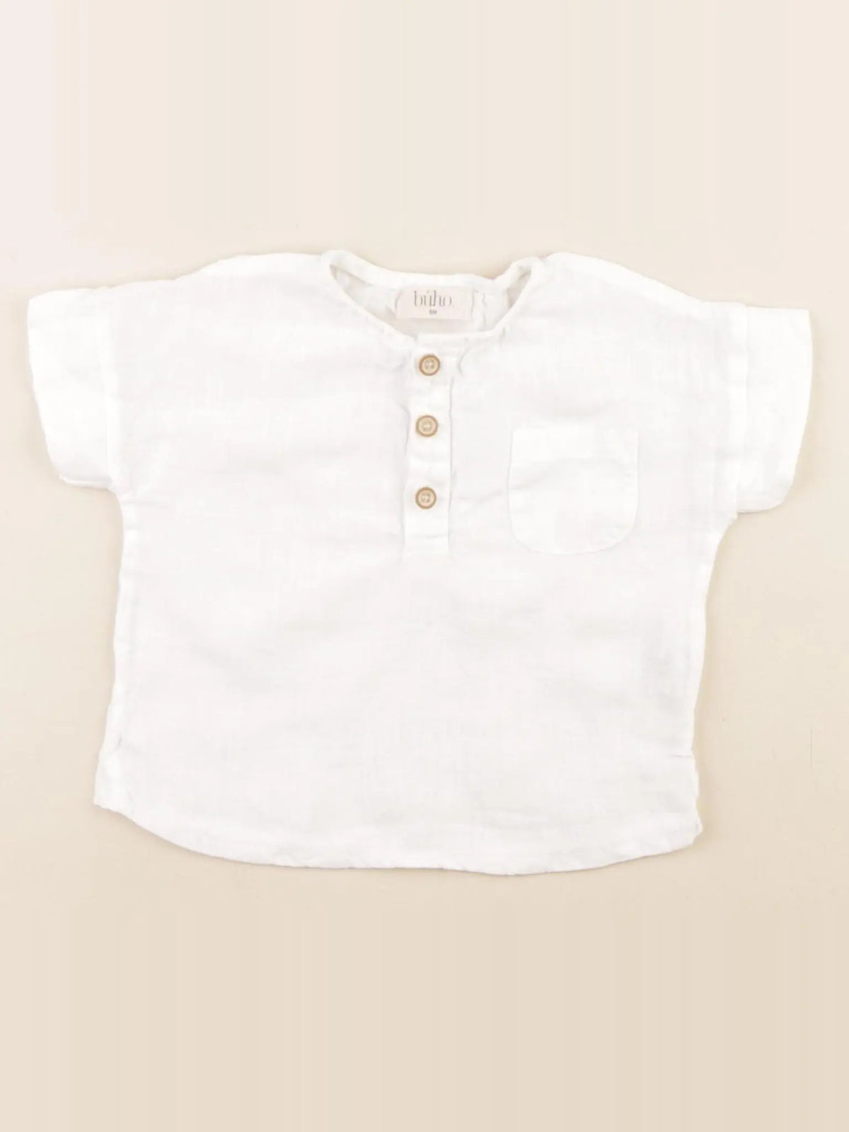 Buho - chemise blanc - 6 mois