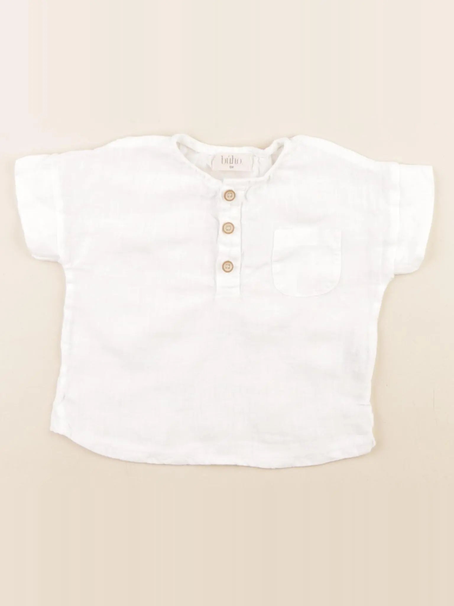 Buho - chemise blanc - 6 mois