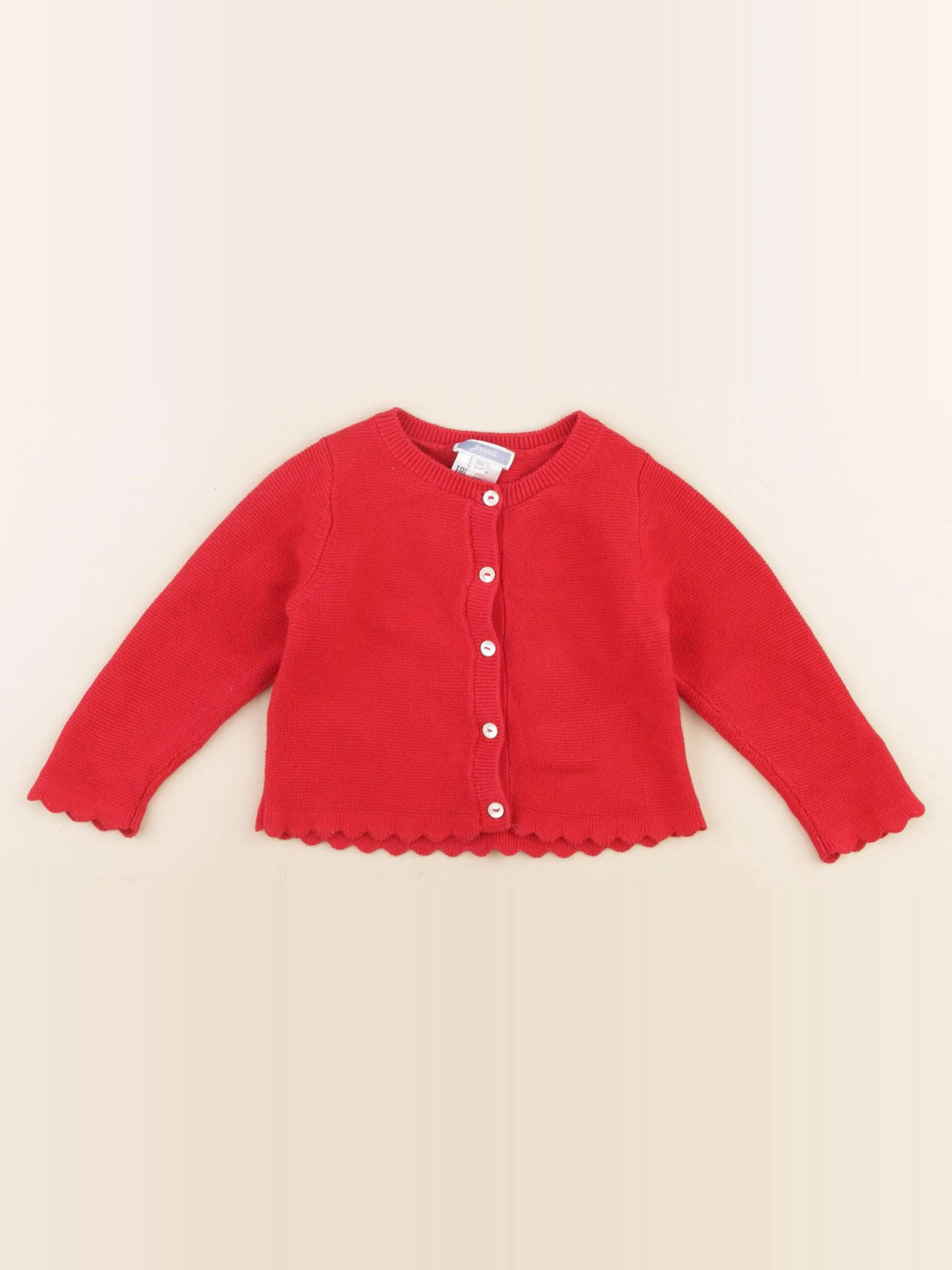 Jacadi - gilet rouge - 18 mois