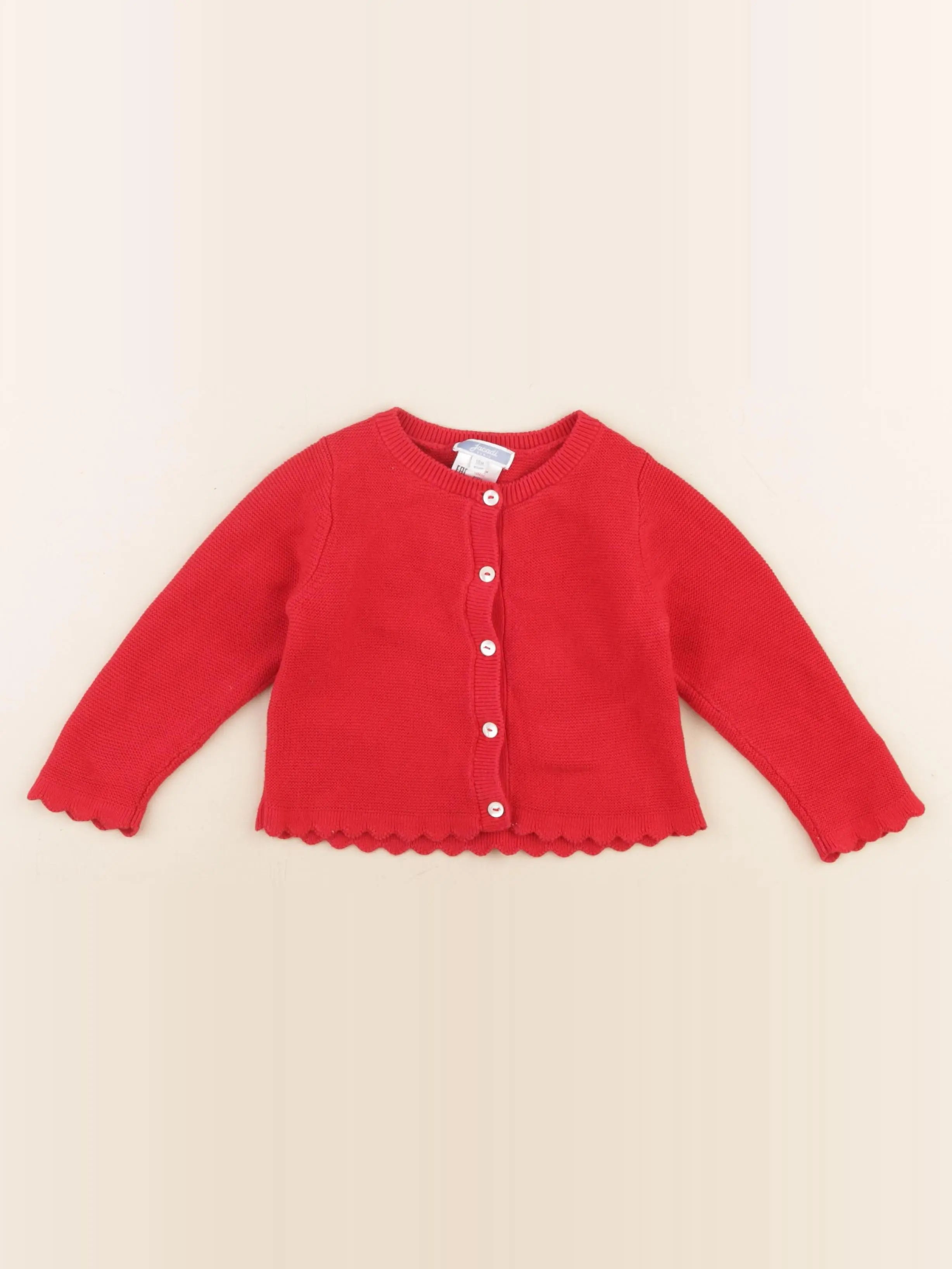 Jacadi - gilet rouge - 18 mois