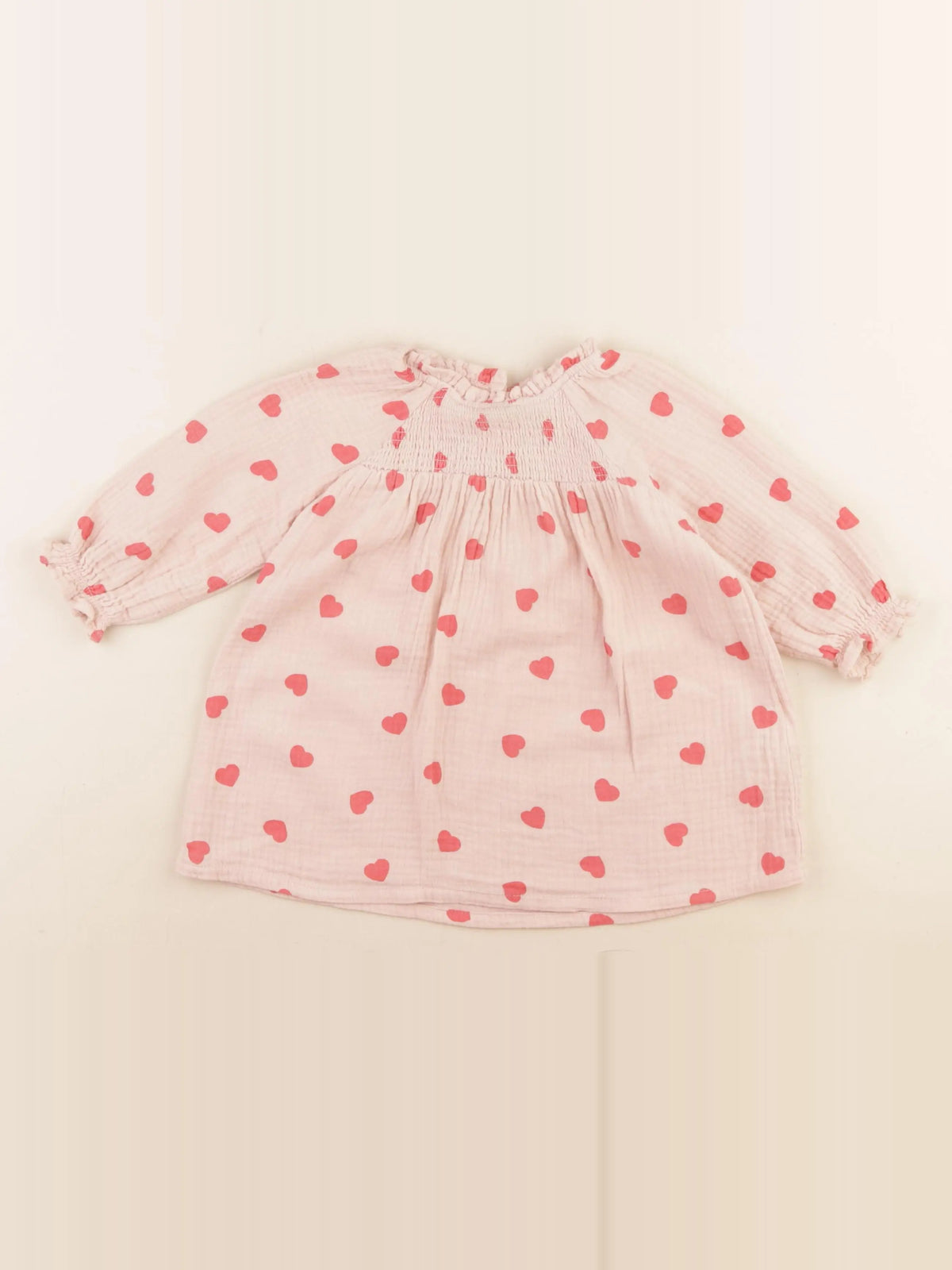 Vertbaudet - robe rose - 9 mois