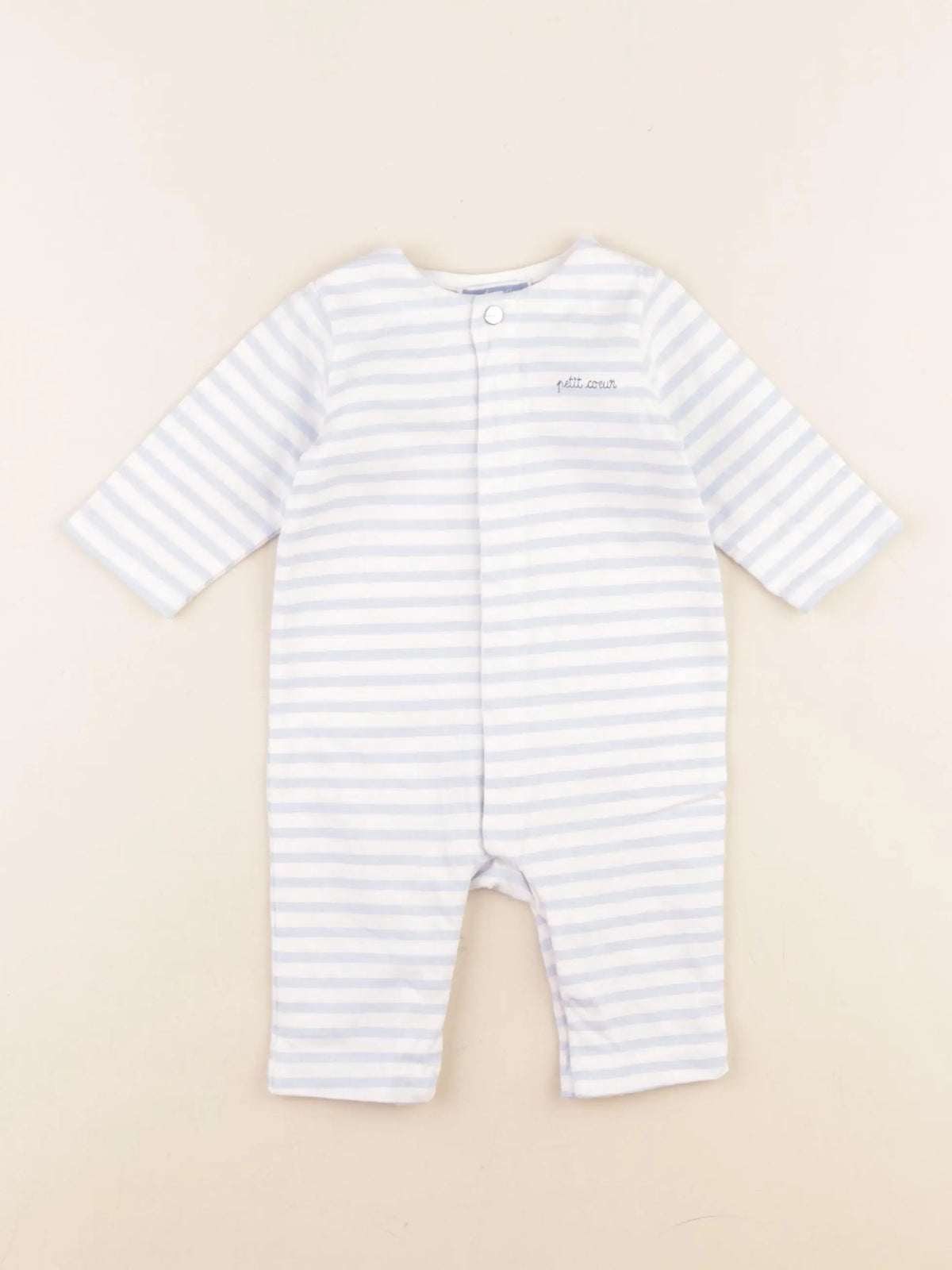 Jacadi - combinaison blanc, bleu - 3 mois