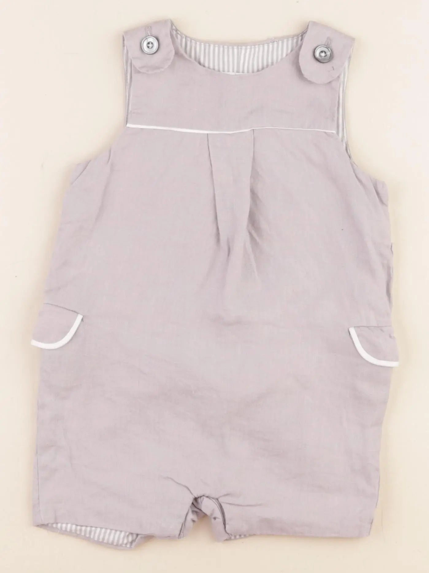Jacadi - salopette gris - 6 mois