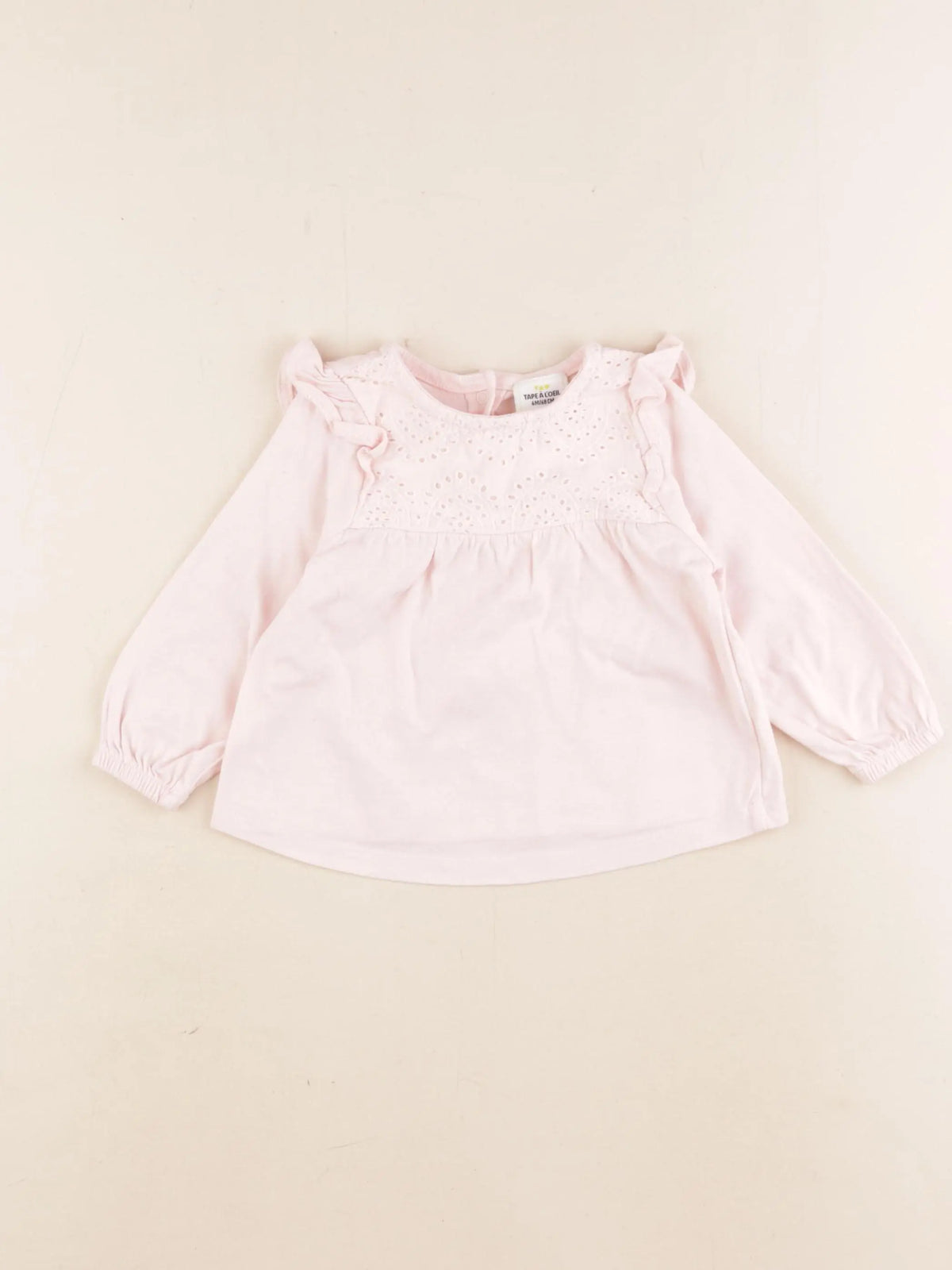 Tape à l'oeil - tee-shirt rose - 6 mois