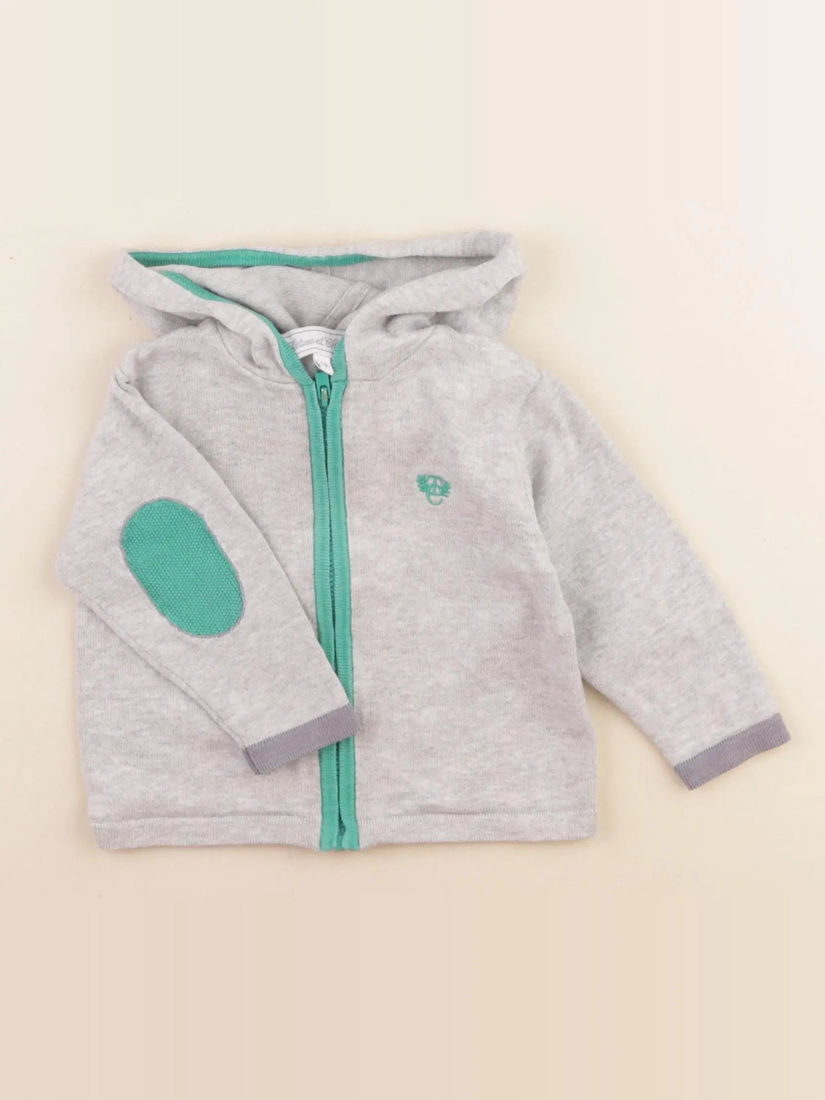Tartine & Chocolat - gilet gris - 12 mois