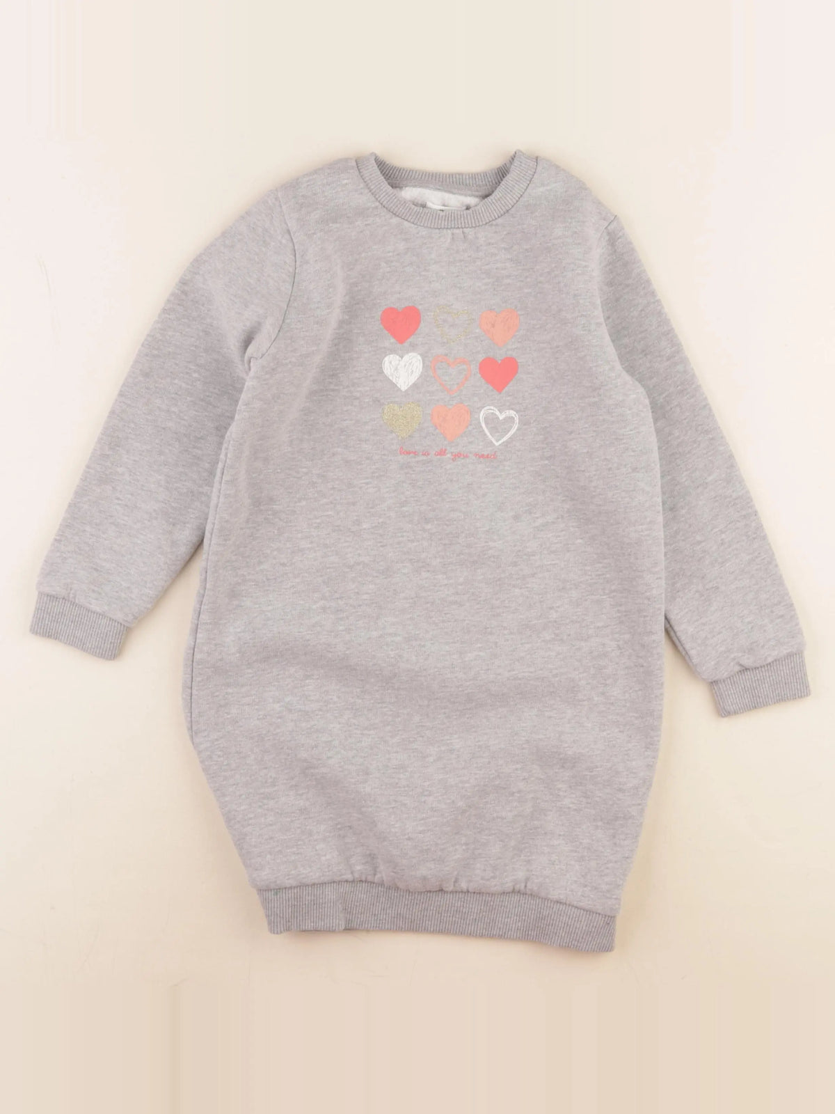 Vertbaudet - robe gris - 6 ans