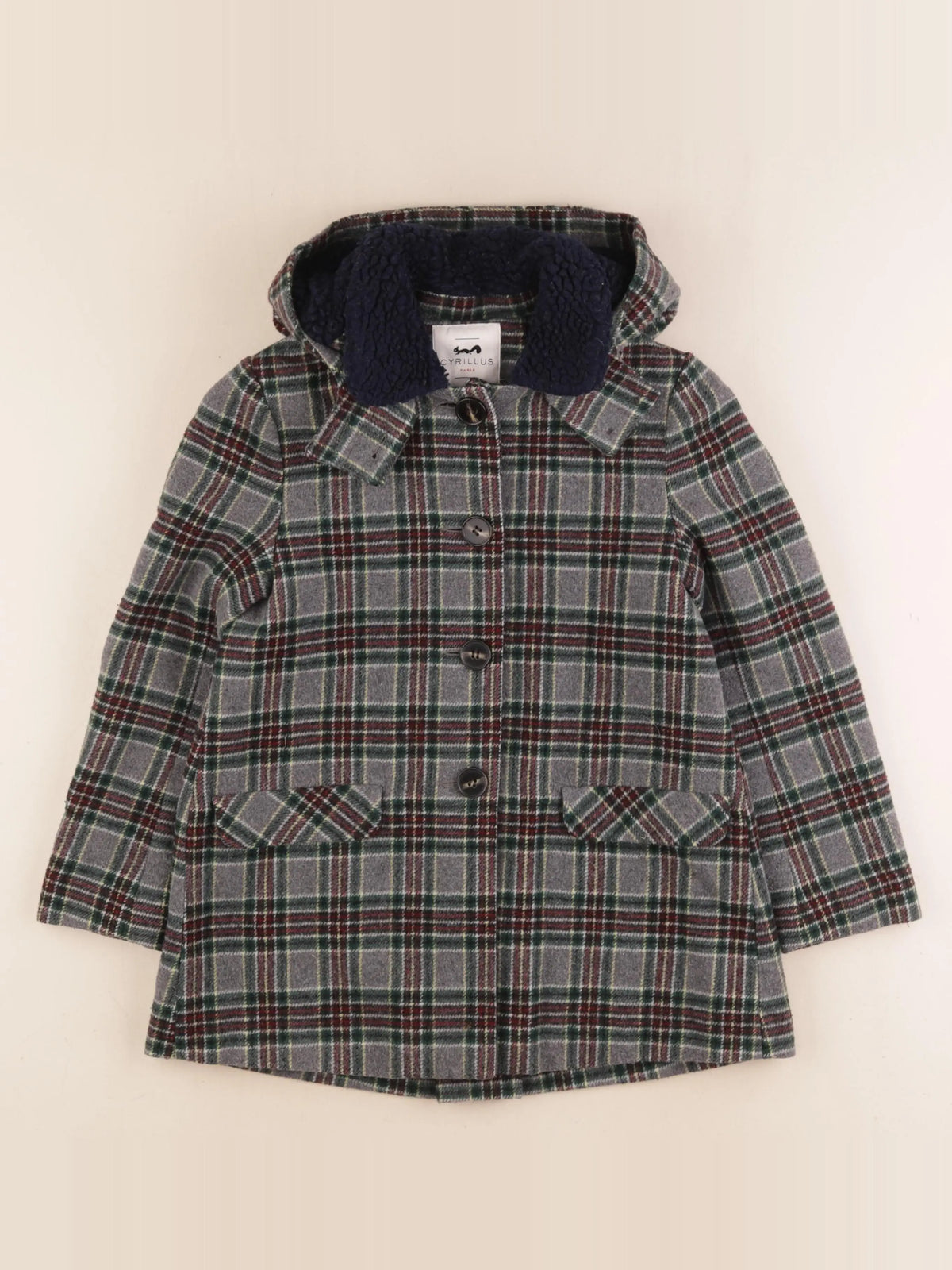 Cyrillus - manteau vert - 8 ans