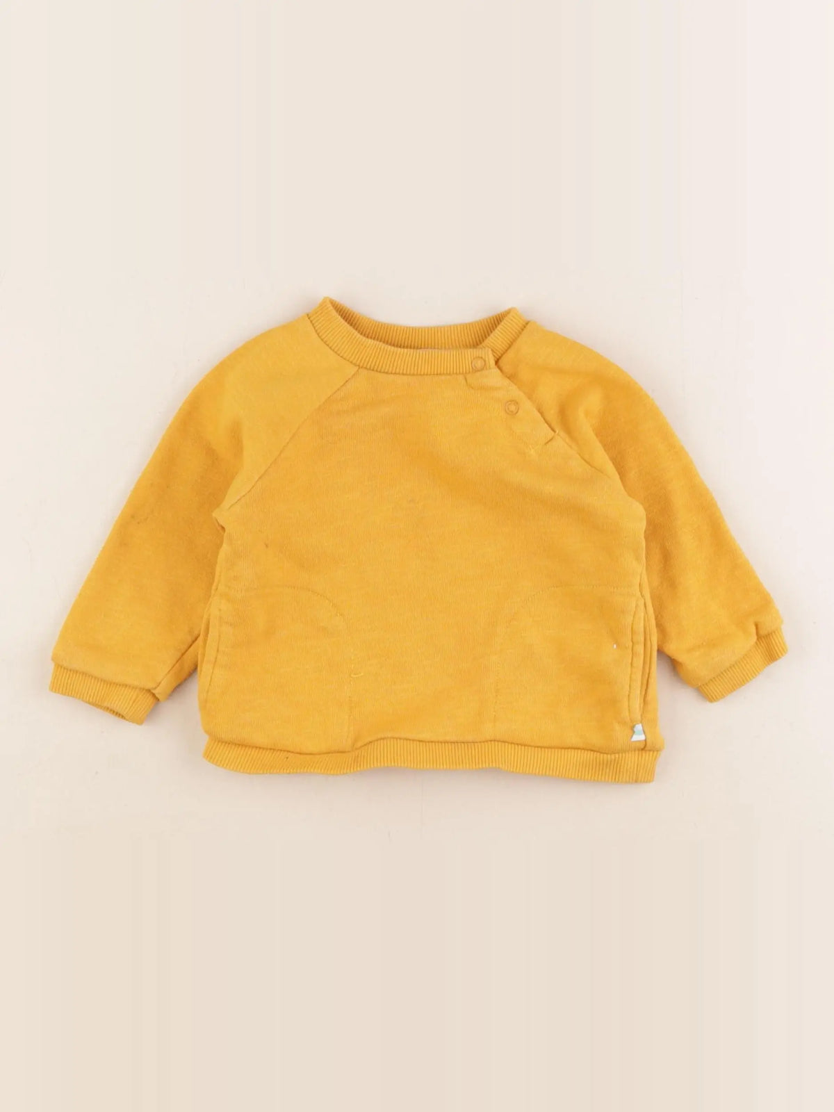 Cadet Rousselle - sweat jaune - 6 mois