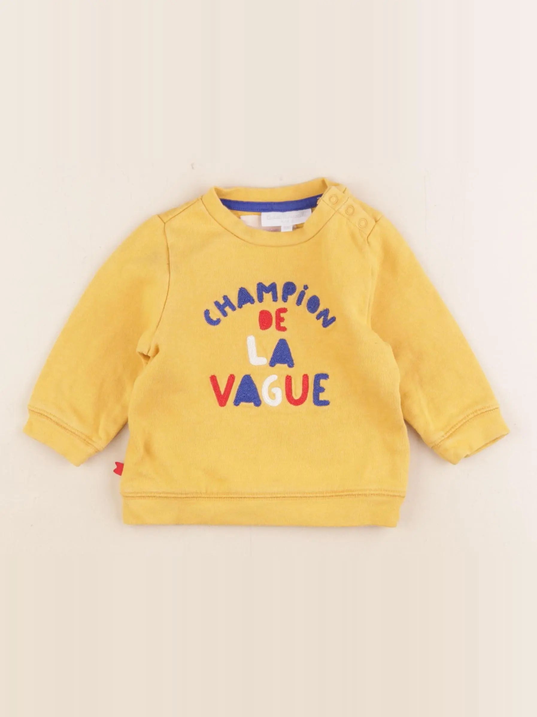 Cadet Rousselle - sweat jaune - 6 mois