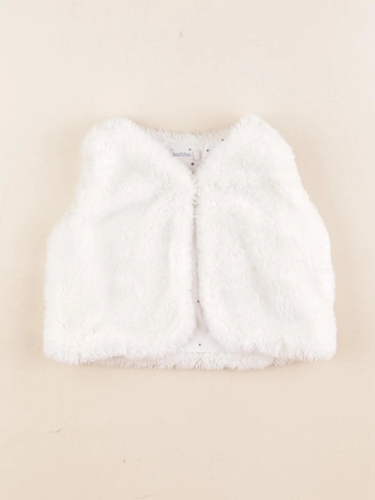 Boutchou - gilet blanc - 6 mois