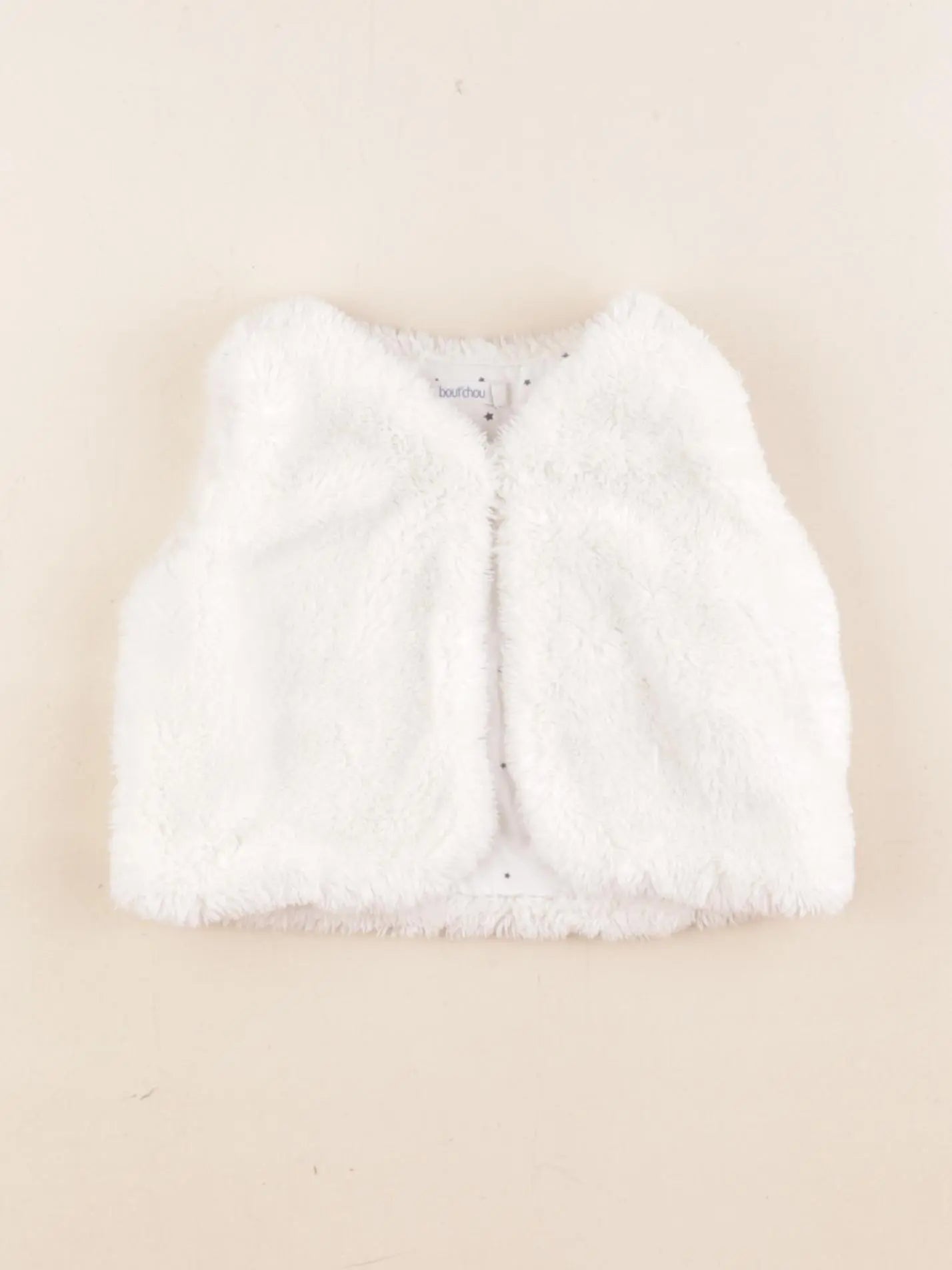 Boutchou - gilet blanc - 6 mois