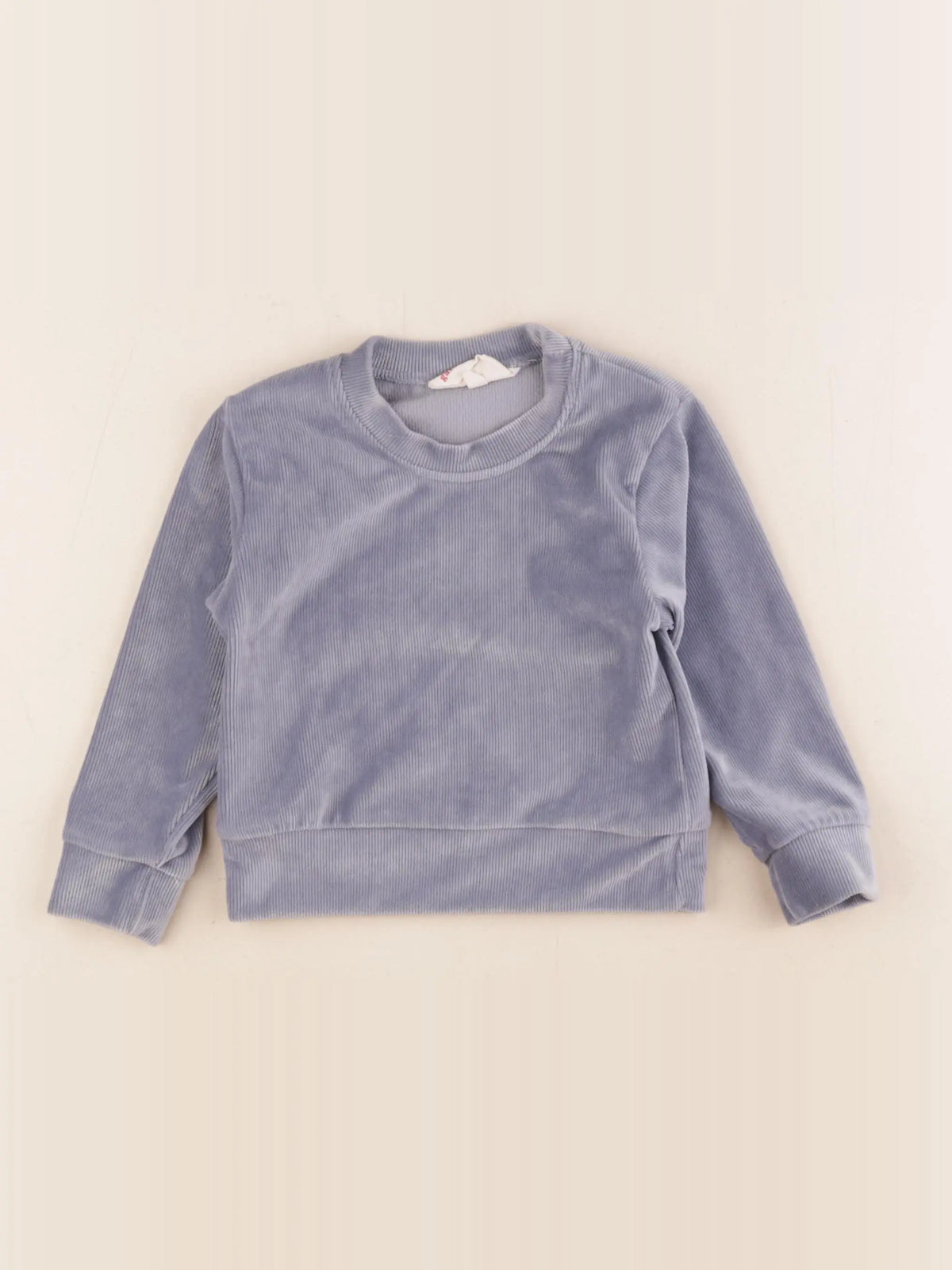 Gamin gamine - sweat bleu - 6/12 mois