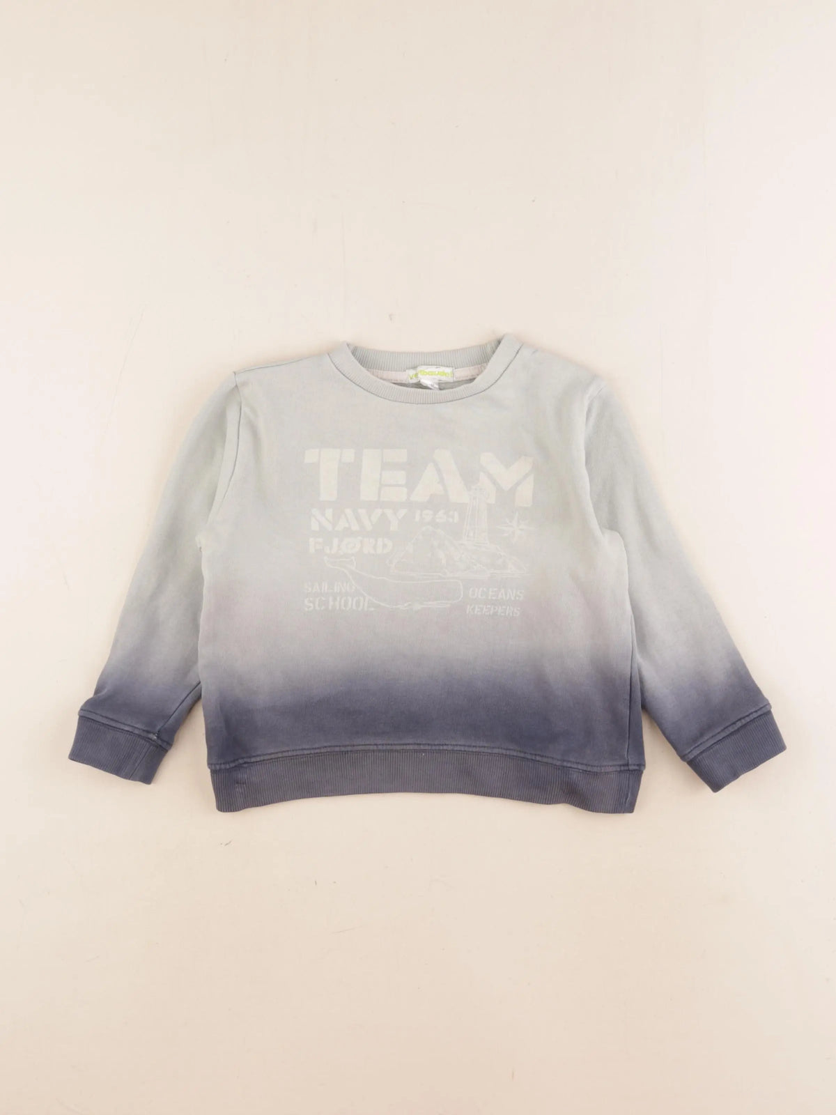 Vertbaudet - sweat vert - 3 ans