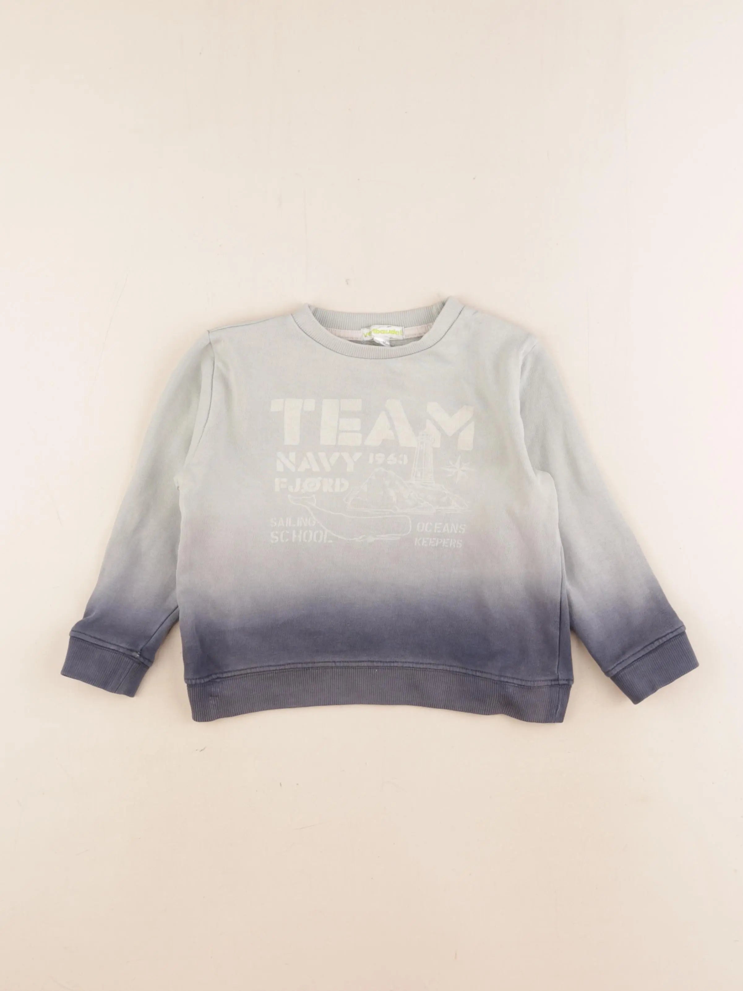 Vertbaudet - sweat vert - 3 ans