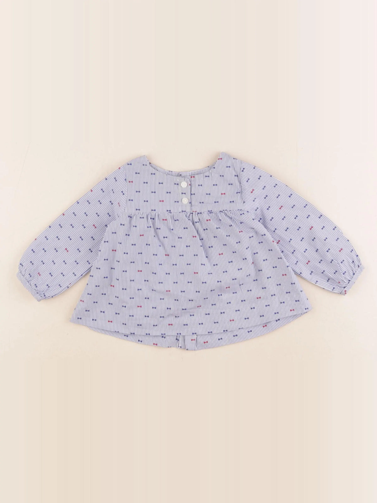 Jacadi - blouse bleu - 6 mois