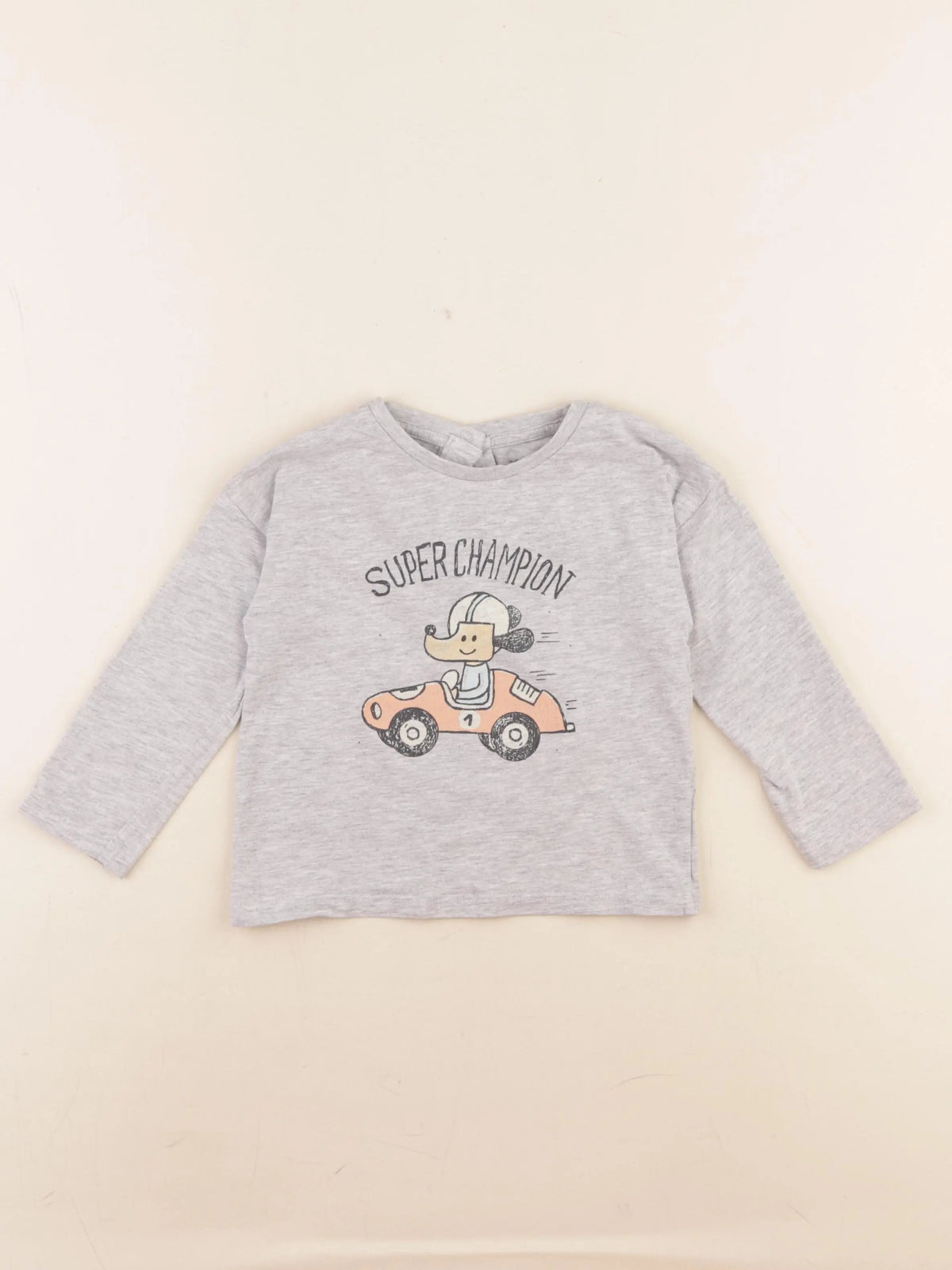 Vertbaudet - tee-shirt gris - 24 mois