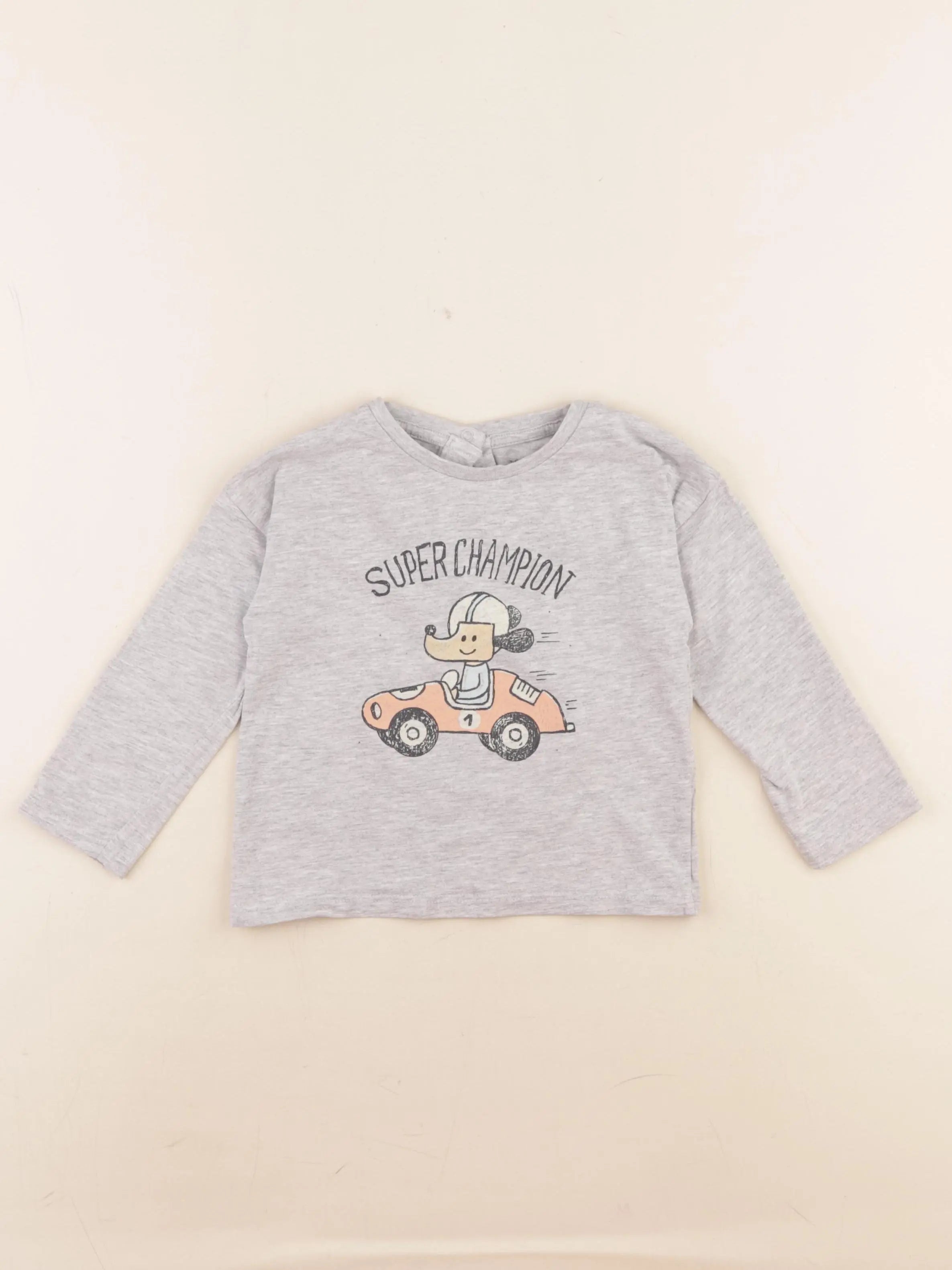 Vertbaudet - tee-shirt gris - 24 mois