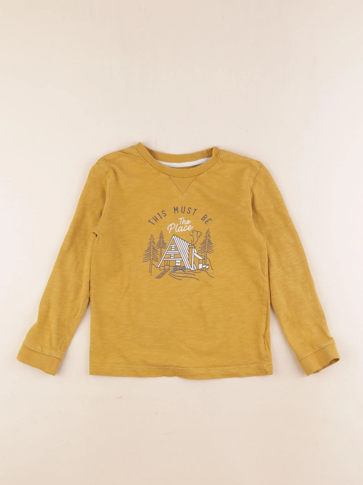 Cyrillus - tee-shirt jaune - 6 ans