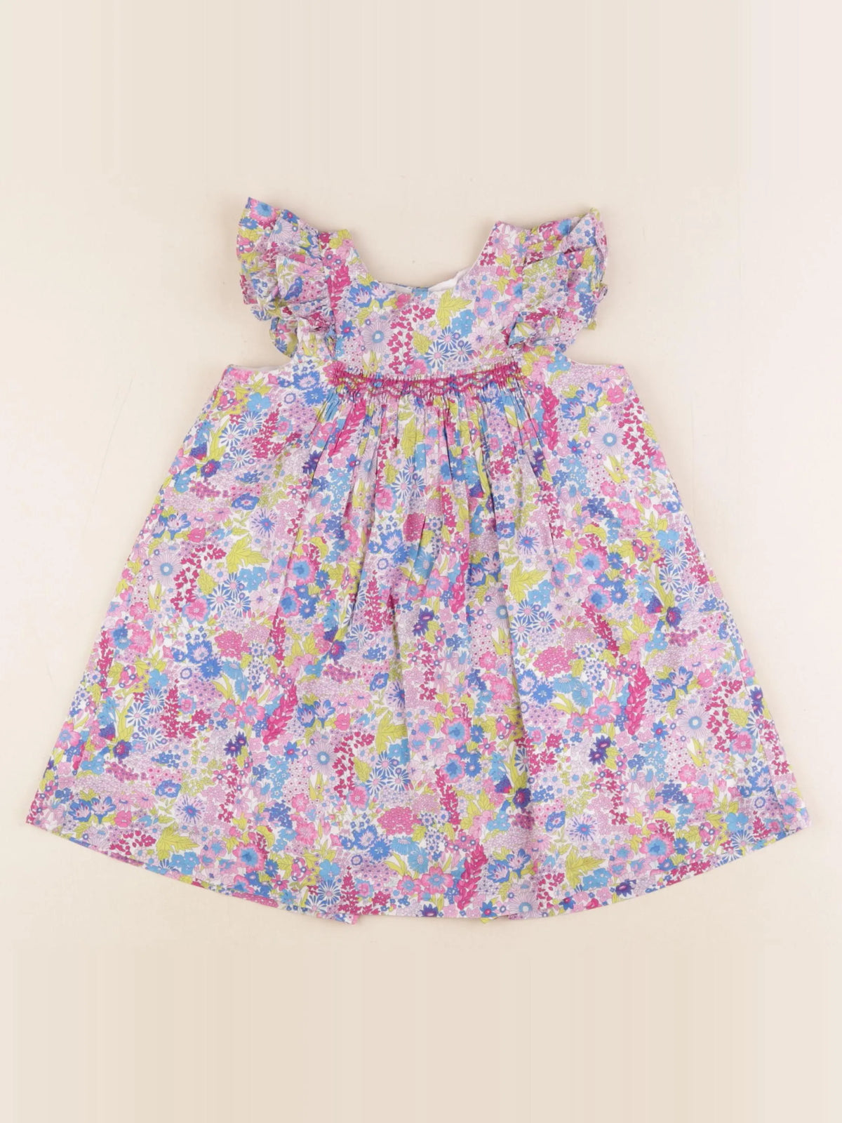 Jacadi - robe liberty multicolore - 24 mois
