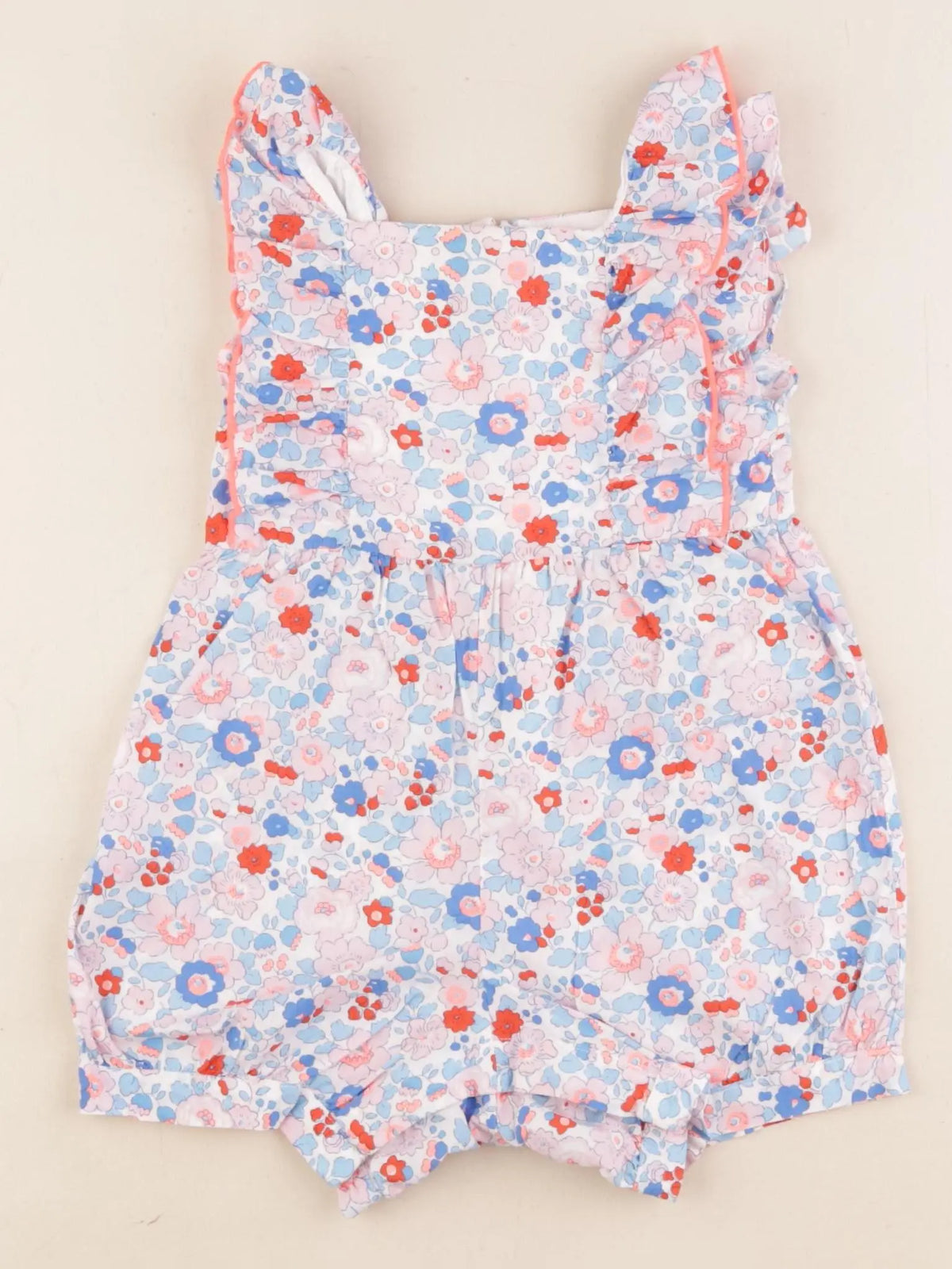 Jacadi - combinaison liberty multicolore - 24 mois