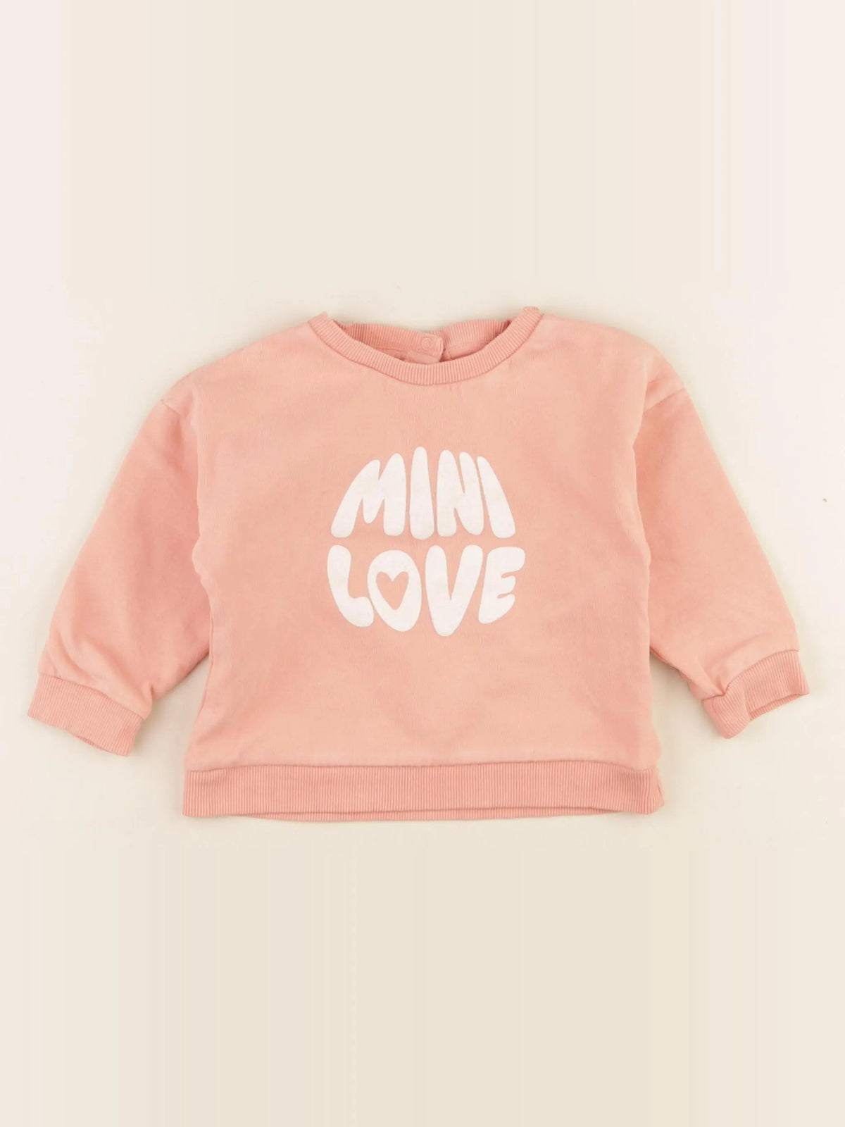 Vertbaudet - sweat rose - 24 mois