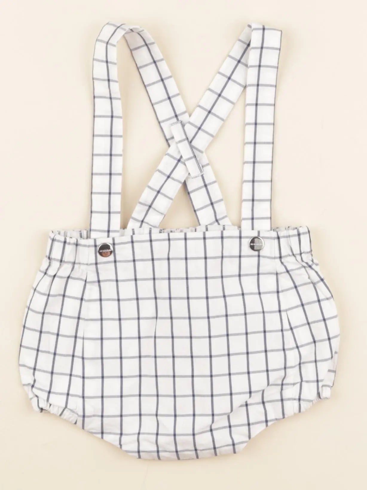 Jacadi - bloomer blanc, bleu - 6 mois