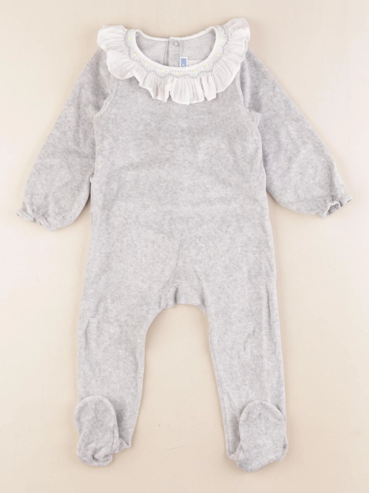 Jacadi - pyjama velours gris - 24 mois