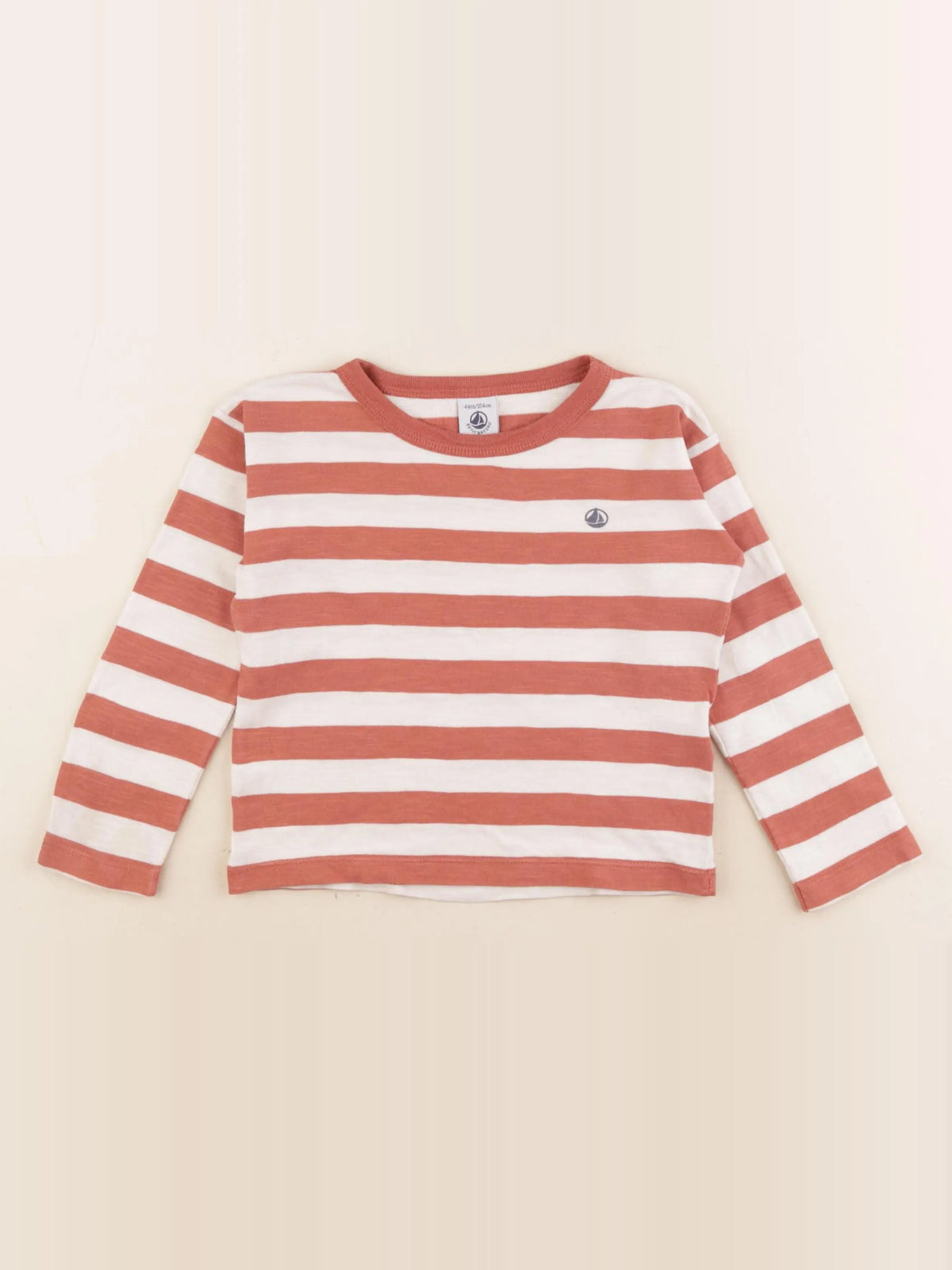 Petit Bateau - tee-shirt beige, marron - 4 ans