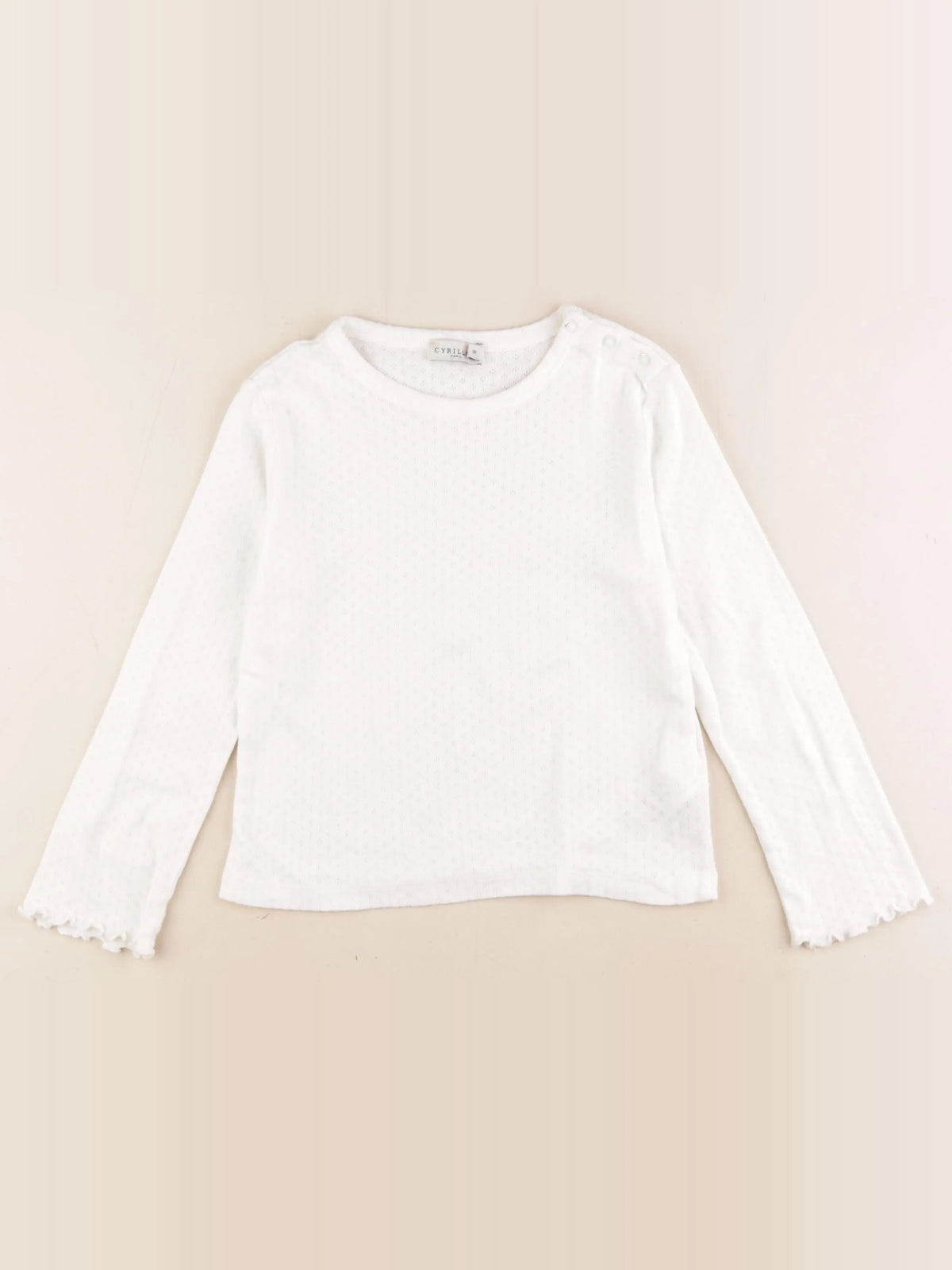 Cyrillus - tee-shirt blanc - 8 ans
