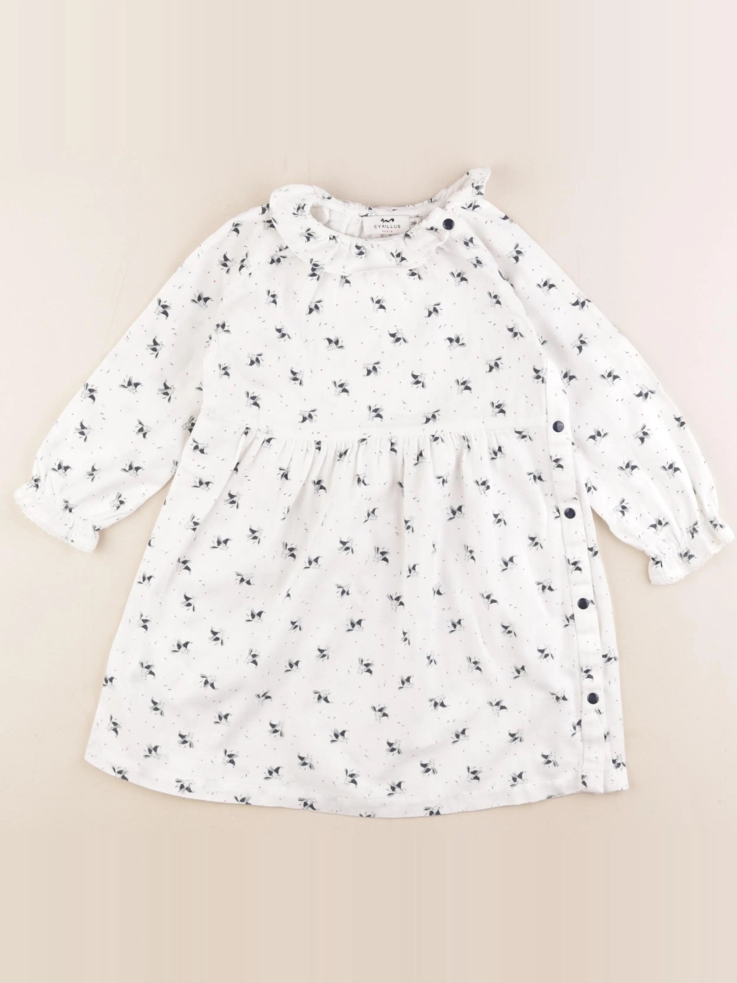 Cyrillus - robe blanc - 36 mois