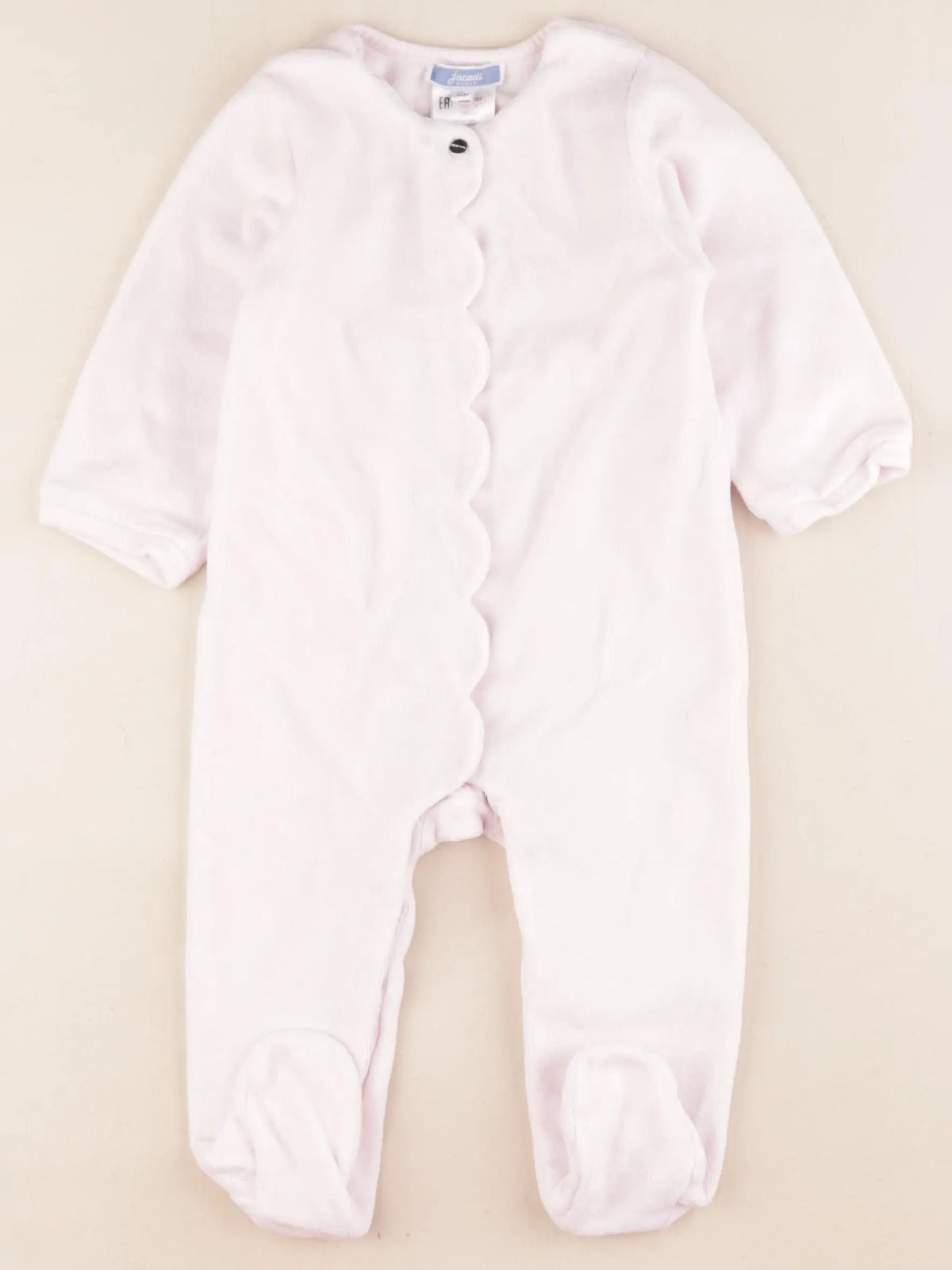 Jacadi - pyjama velours rose - 12 mois