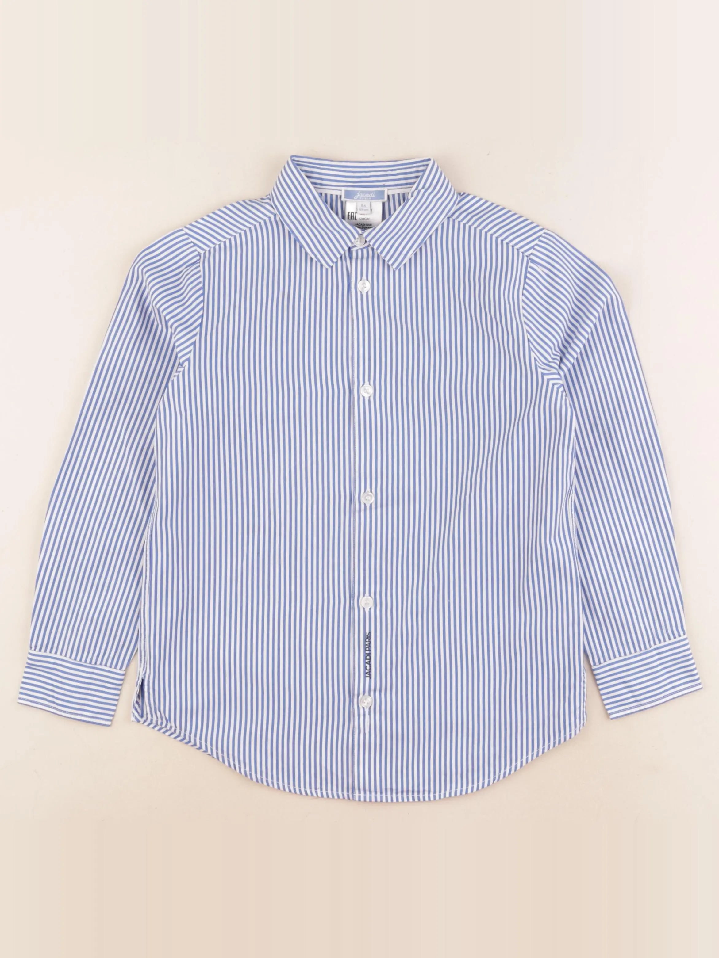 Jacadi - chemise bleu, blanc - 8 ans