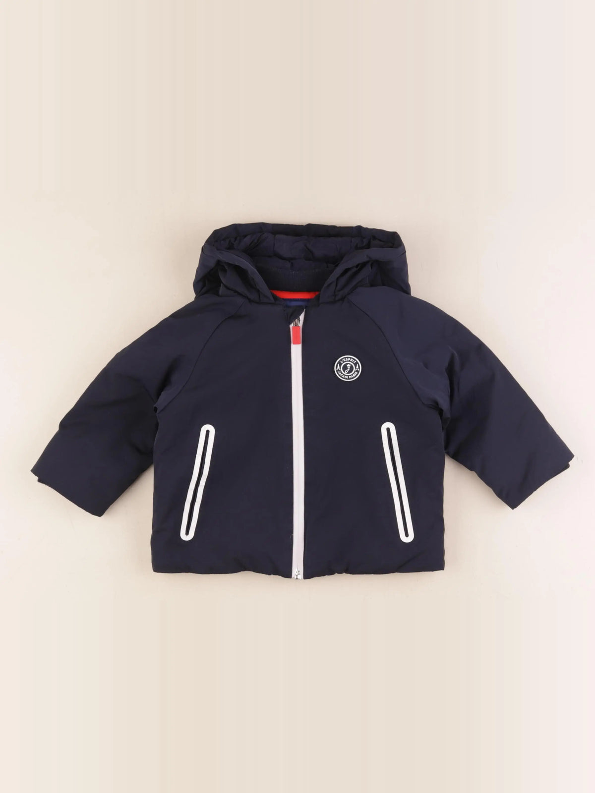 Jacadi - veste doublé bleu - 18 mois