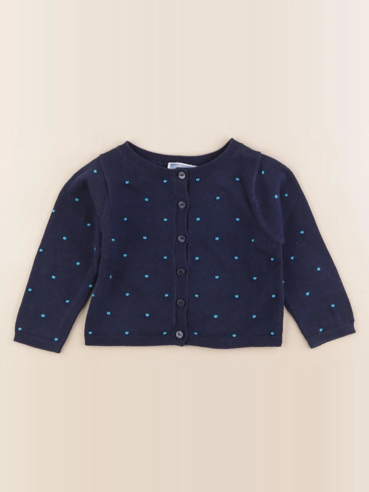 Jacadi - gilet bleu - 18 mois