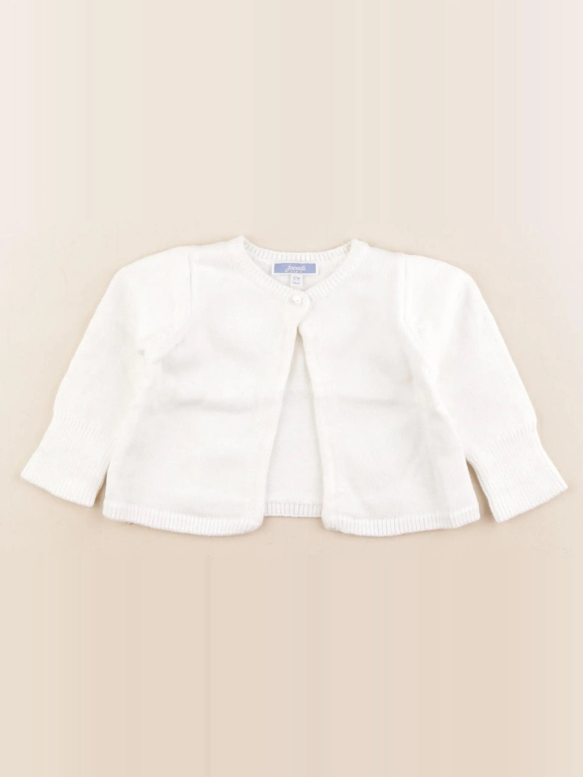 Jacadi - gilet blanc - 1 an