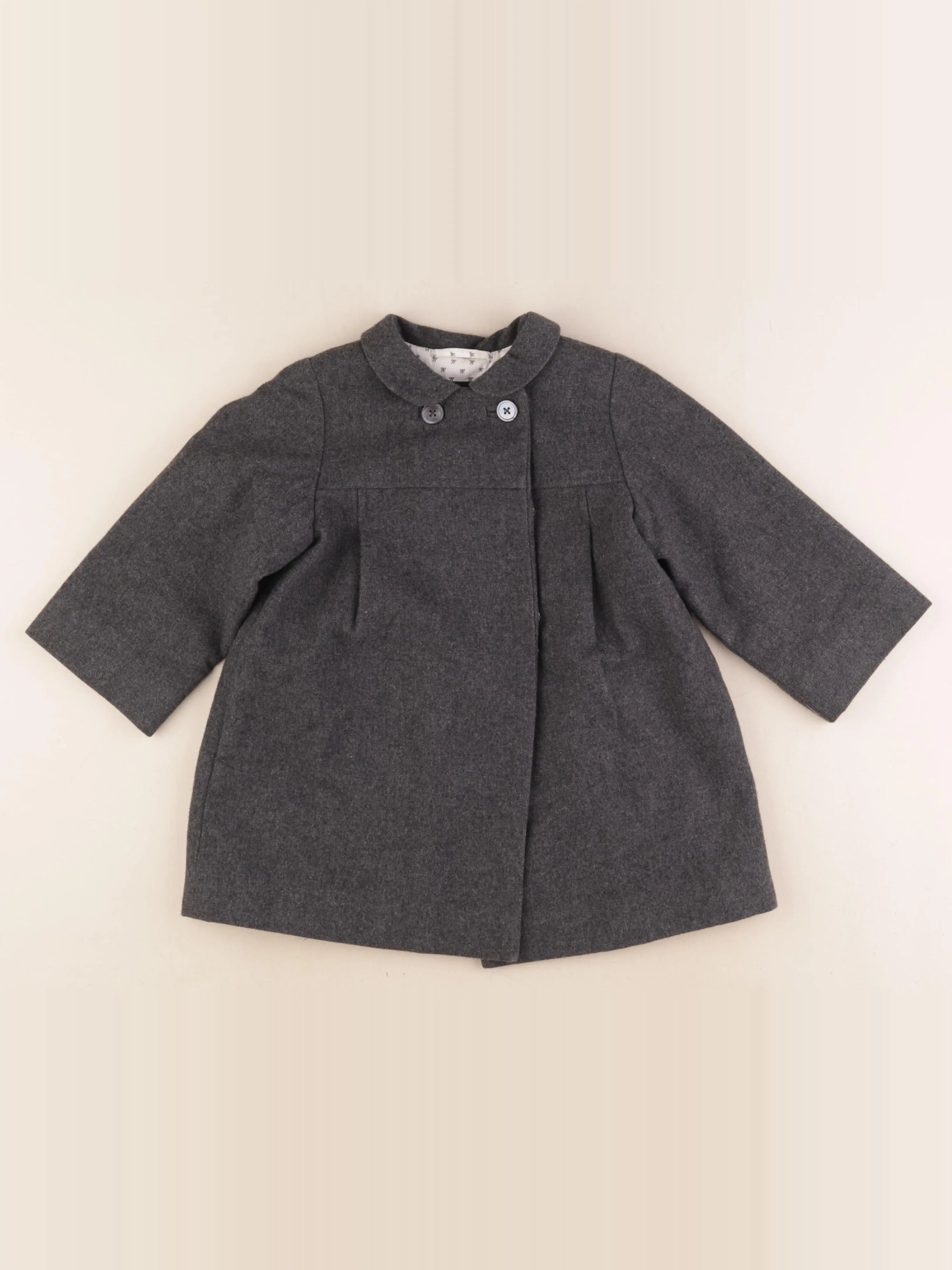 Jacadi - manteau gris - 24 mois